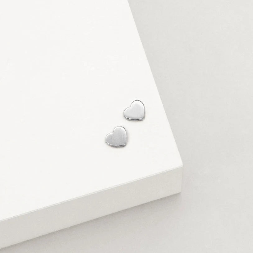 Linda Tahija Heart Stud Silver