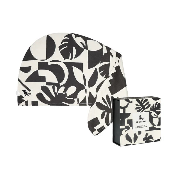 Dock & Bay Hair Wrap Midnight Monochrome