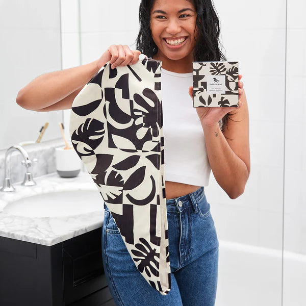 Dock & Bay Hair Wrap Midnight Monochrome