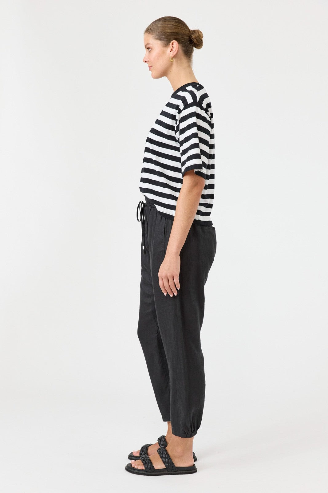 Eb & Ive Studio Stripe T-shirt Ebony