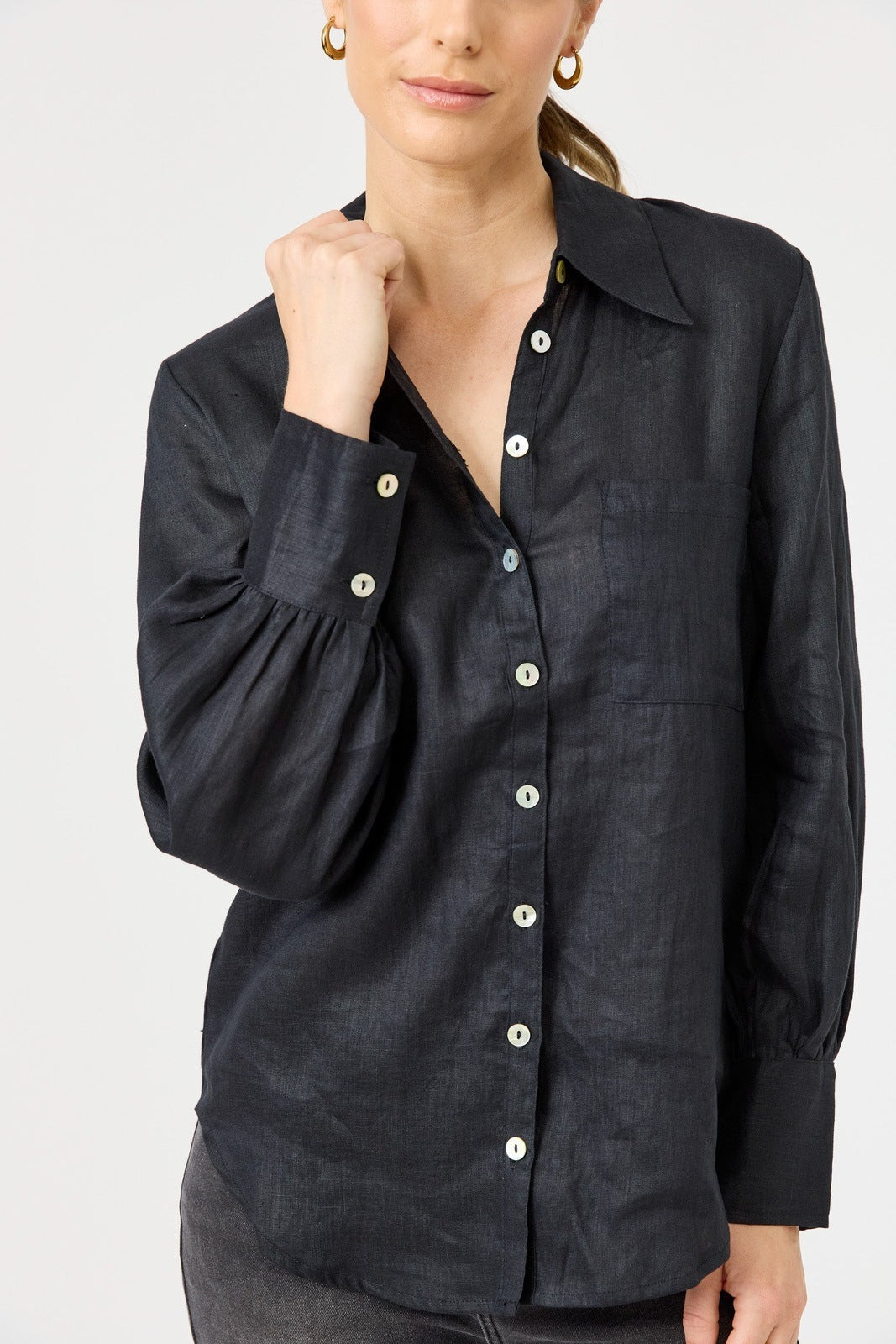 Eb & Ive Studio Shirt Navy