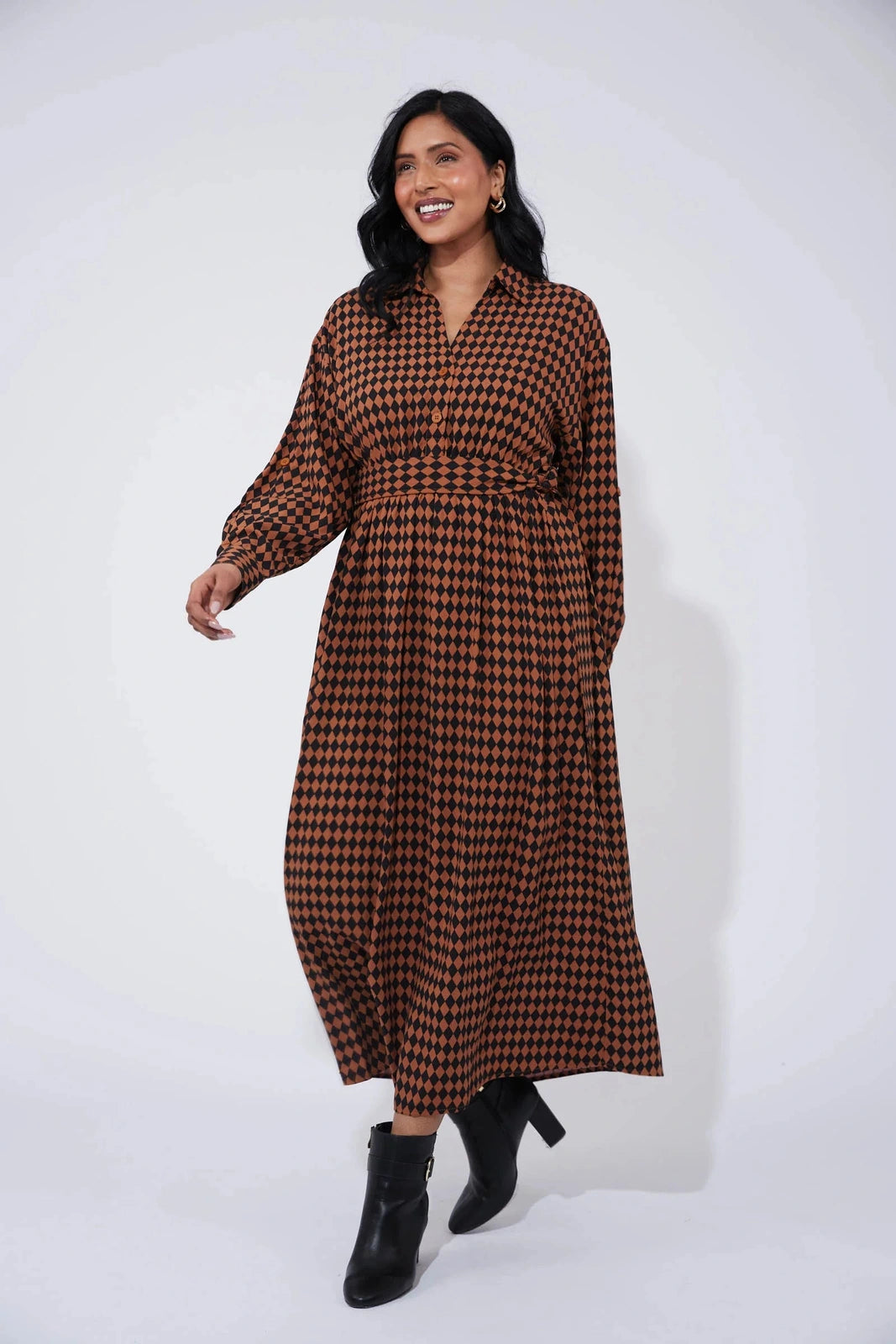 Haven Casablanca Dress - Kohl/Dune