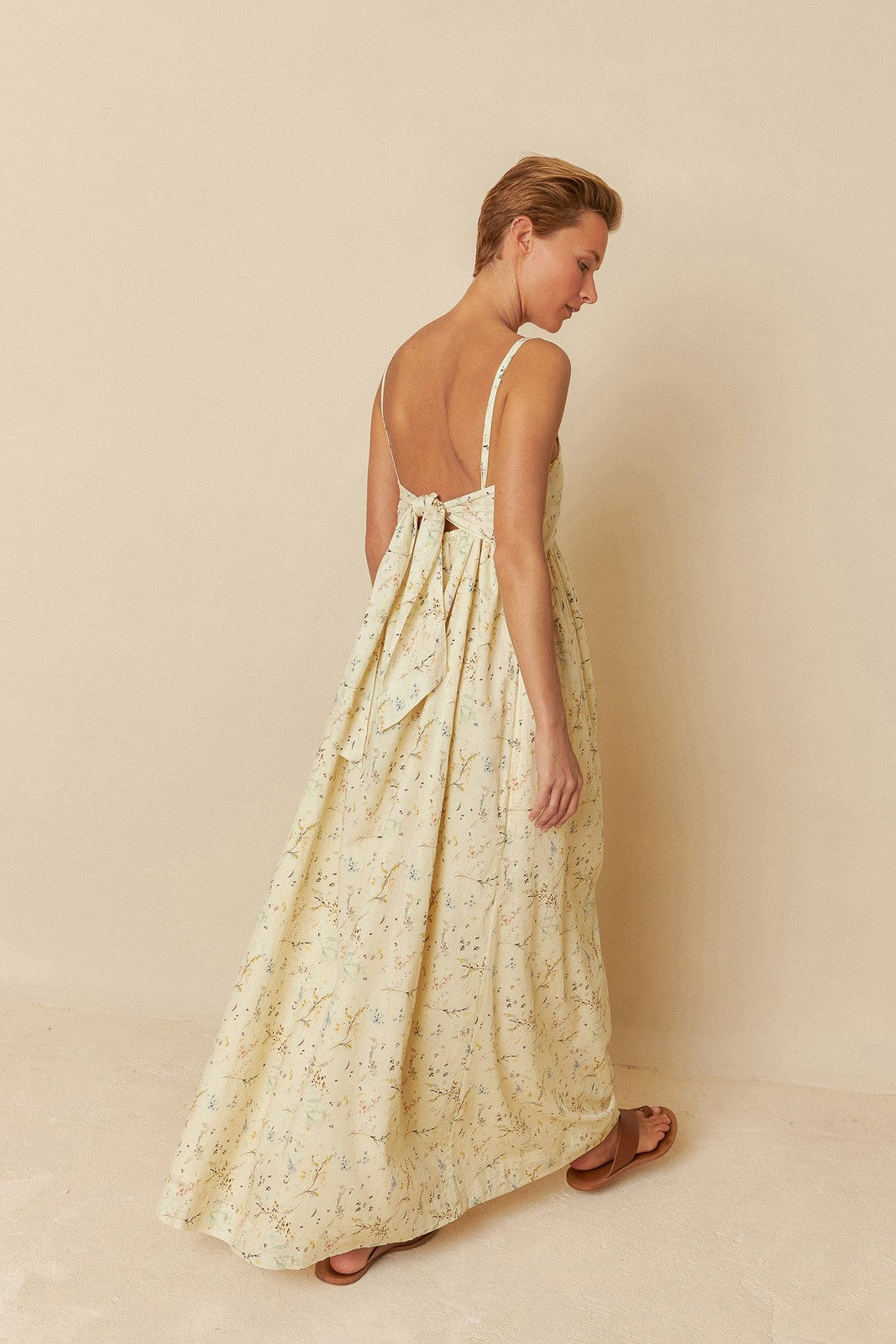 Indi & Cold AD150 Cotton Voile Dress Vanilla