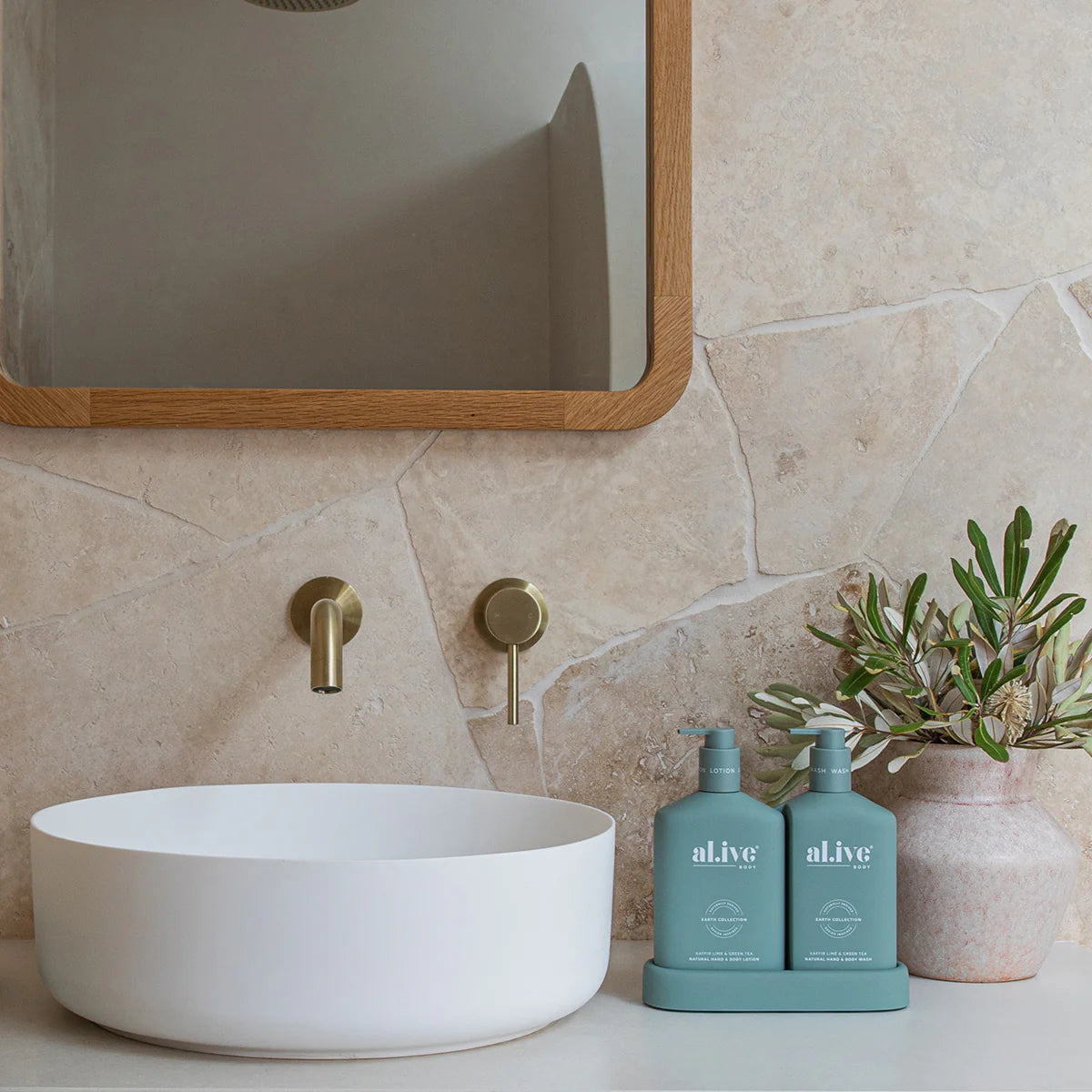 al.ive Wash + Lotion Duo: Kaffir Lime + Green Tea