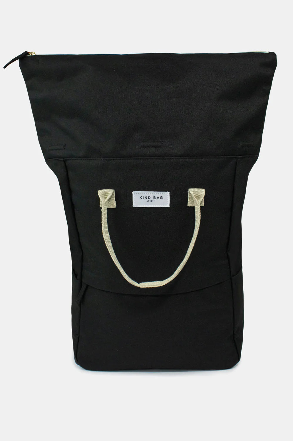 Kind Bag Large Hackney Backpack Pebble Black