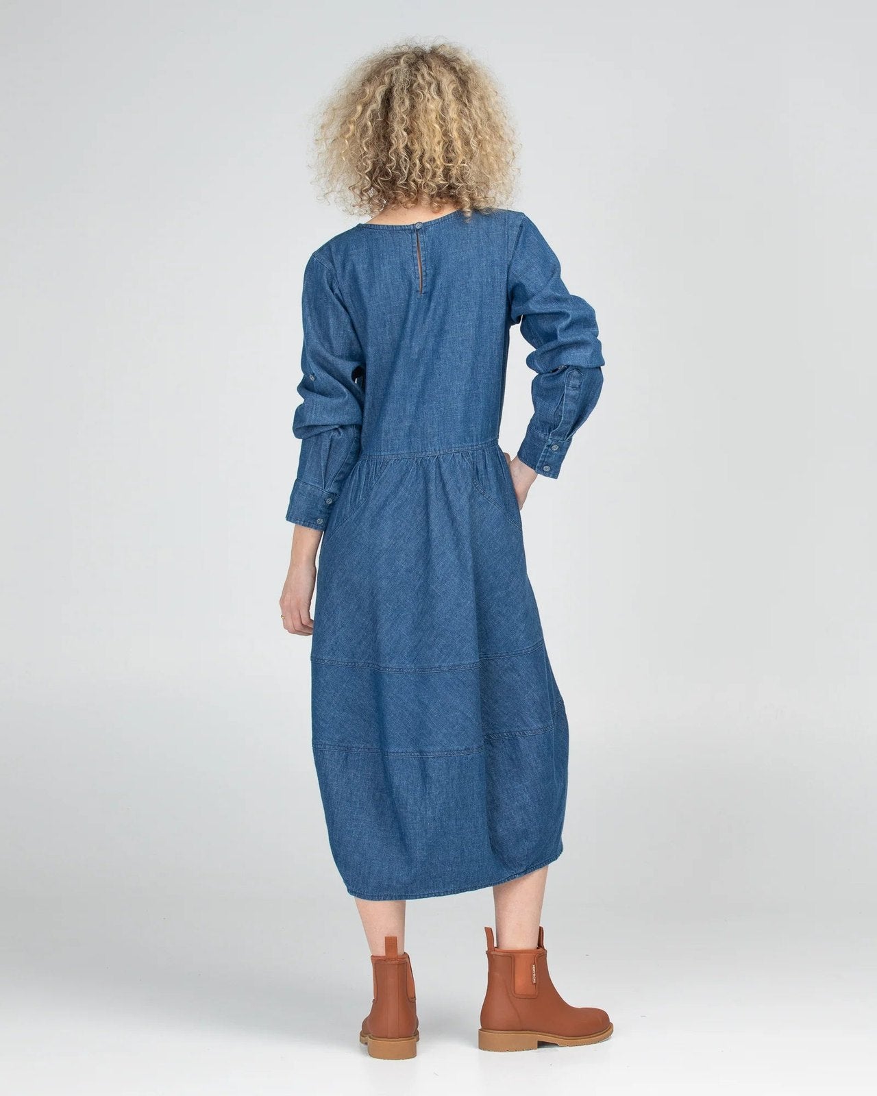 Boom Shankar Guru Dress Mid-Wash Denim