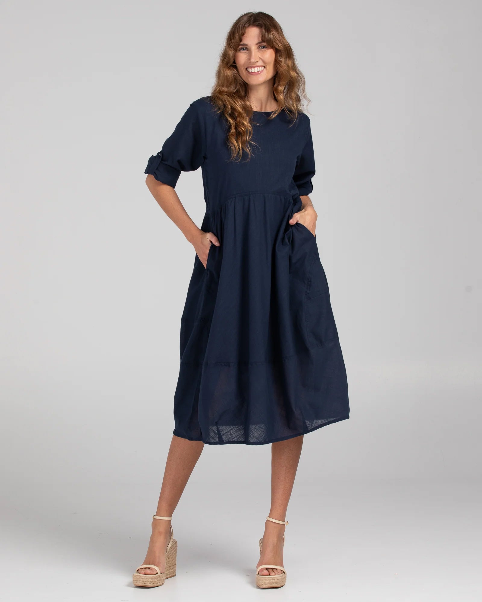 Boom Shankar Guru Dress Navy