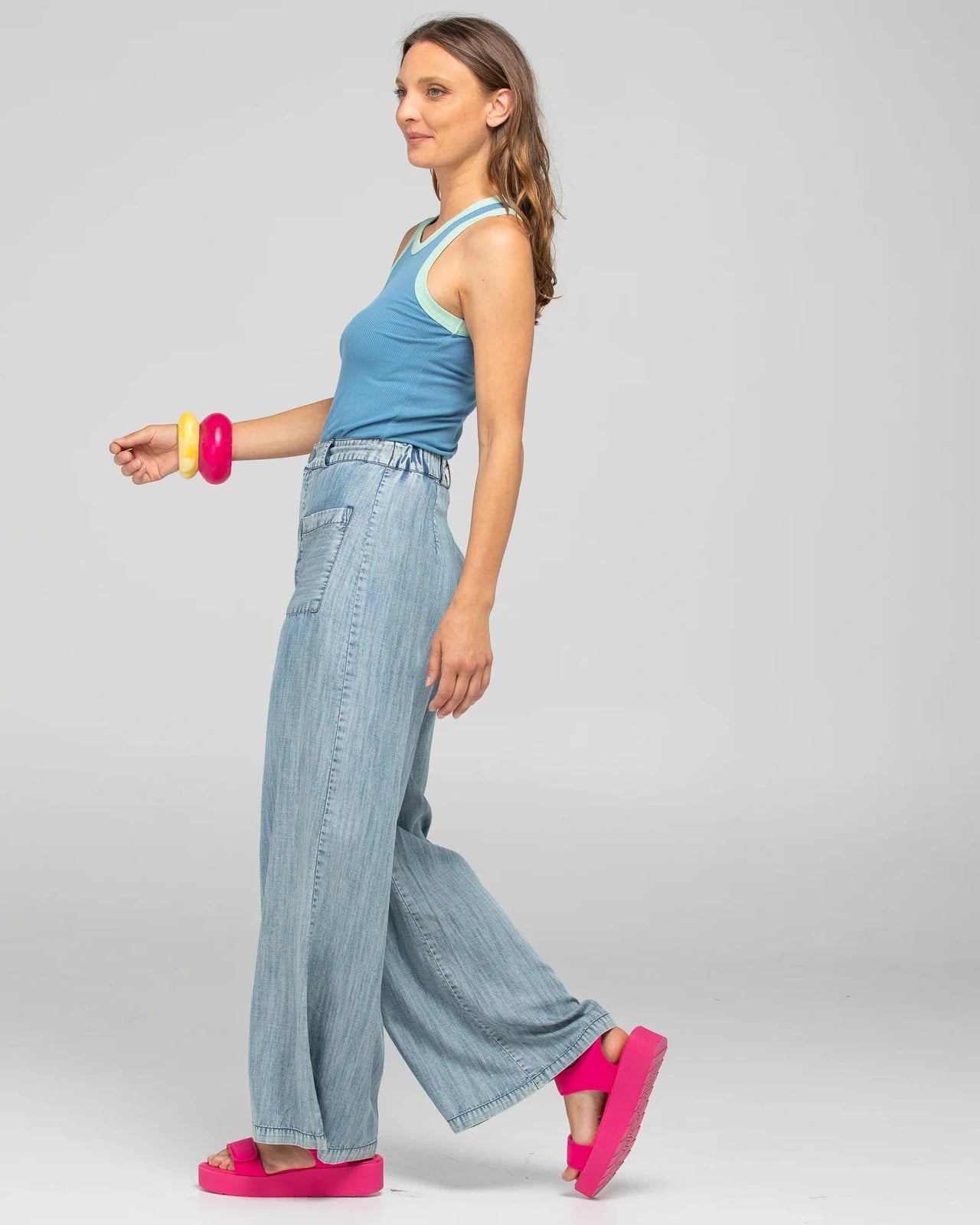Boom Shankar Bellissimo Tank Top Dusty Blue
