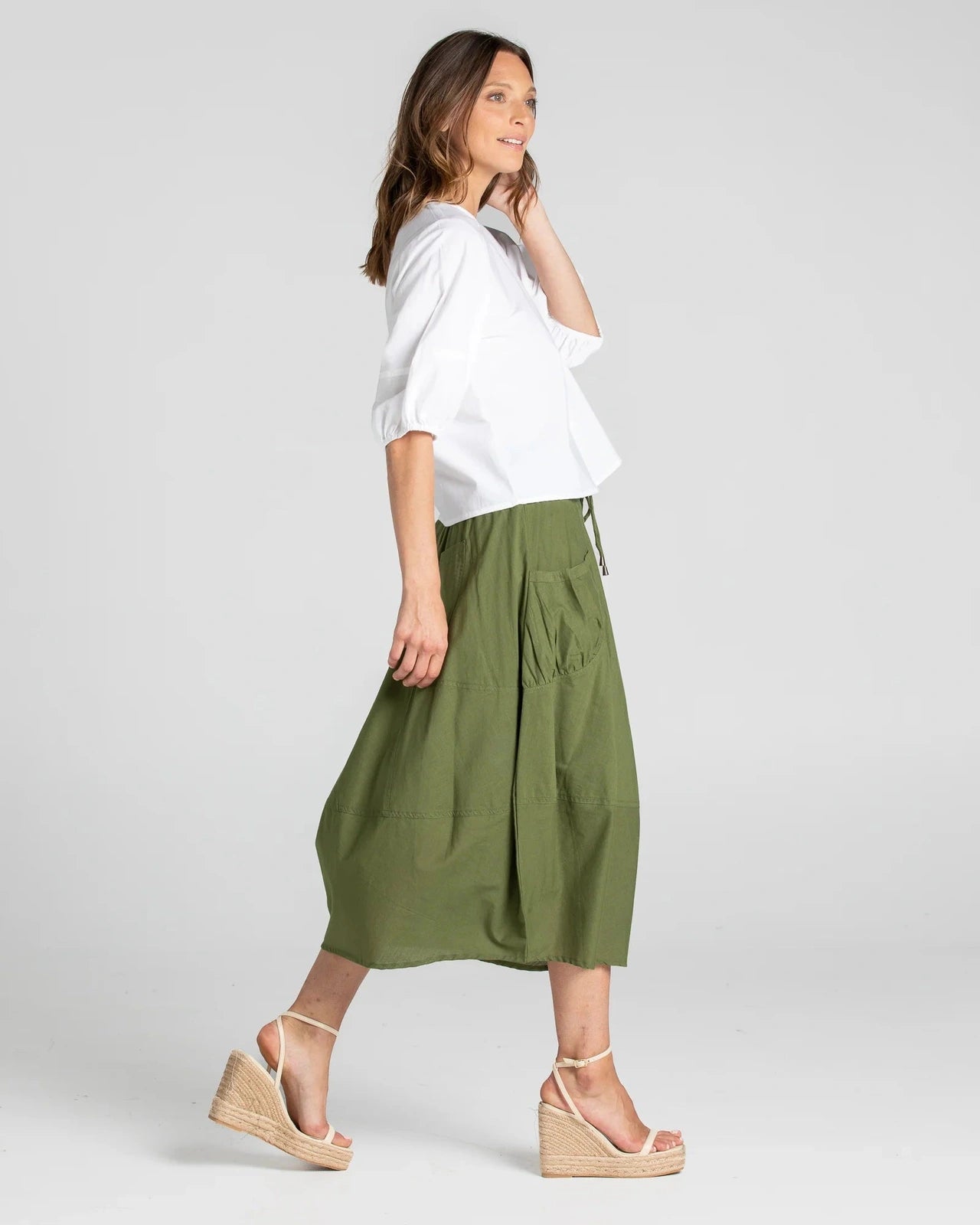 Boom Shankar Guru Skirt Khaki