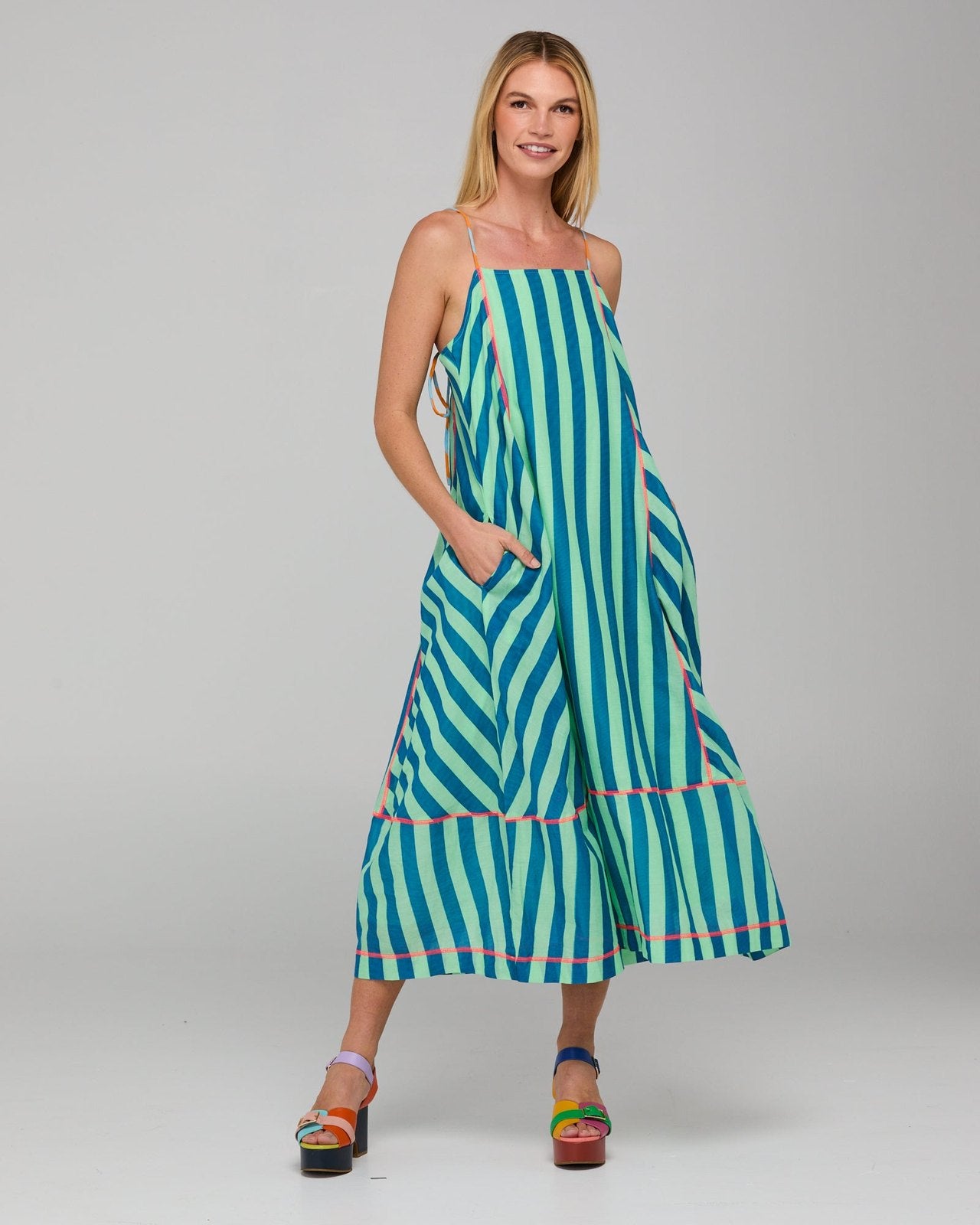 Boom Shankar Sami Dress Capri Blue