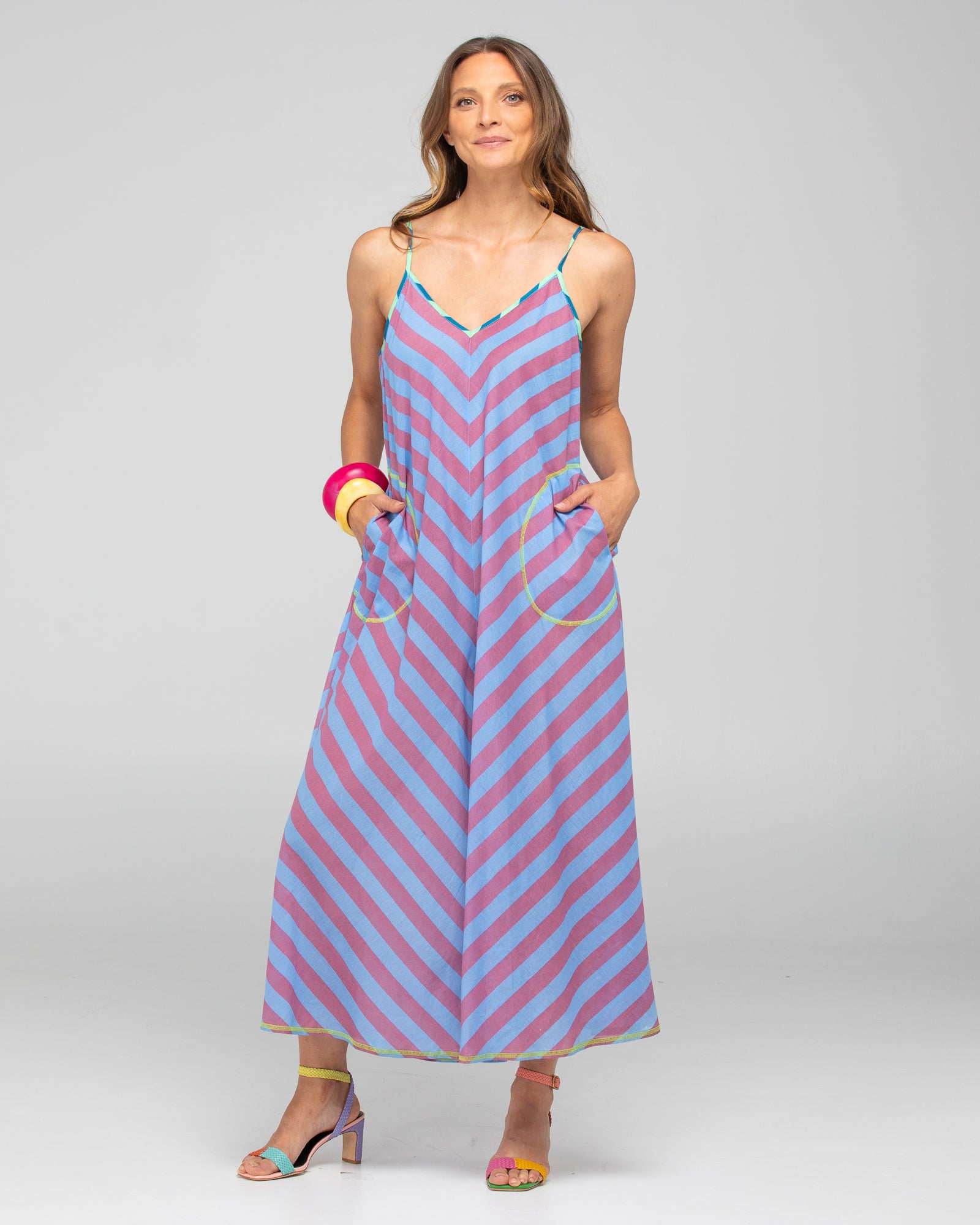Boom Shankar Shimmi Jumpsuit Capri Blue