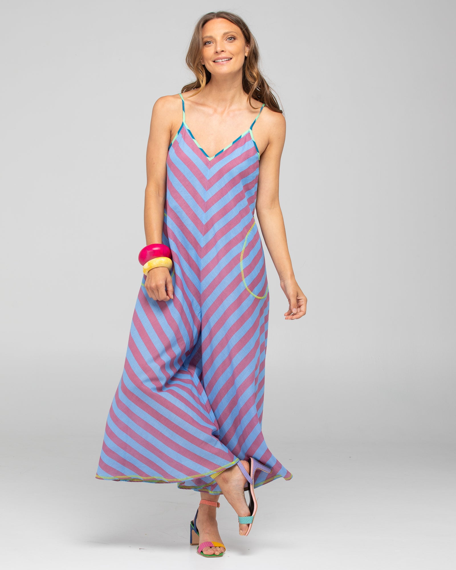 Boom Shankar Shimmi Jumpsuit Capri Blue