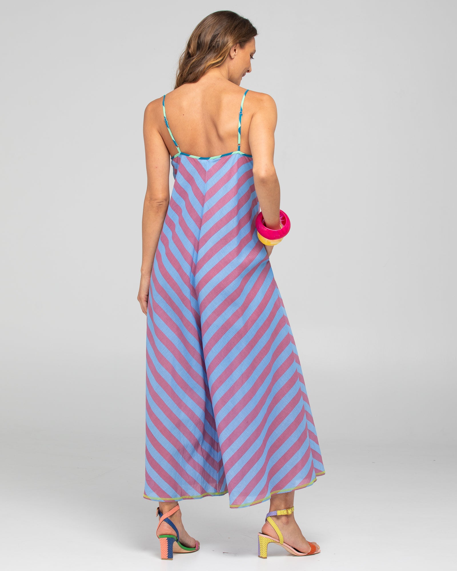 Boom Shankar Shimmi Jumpsuit Capri Blue
