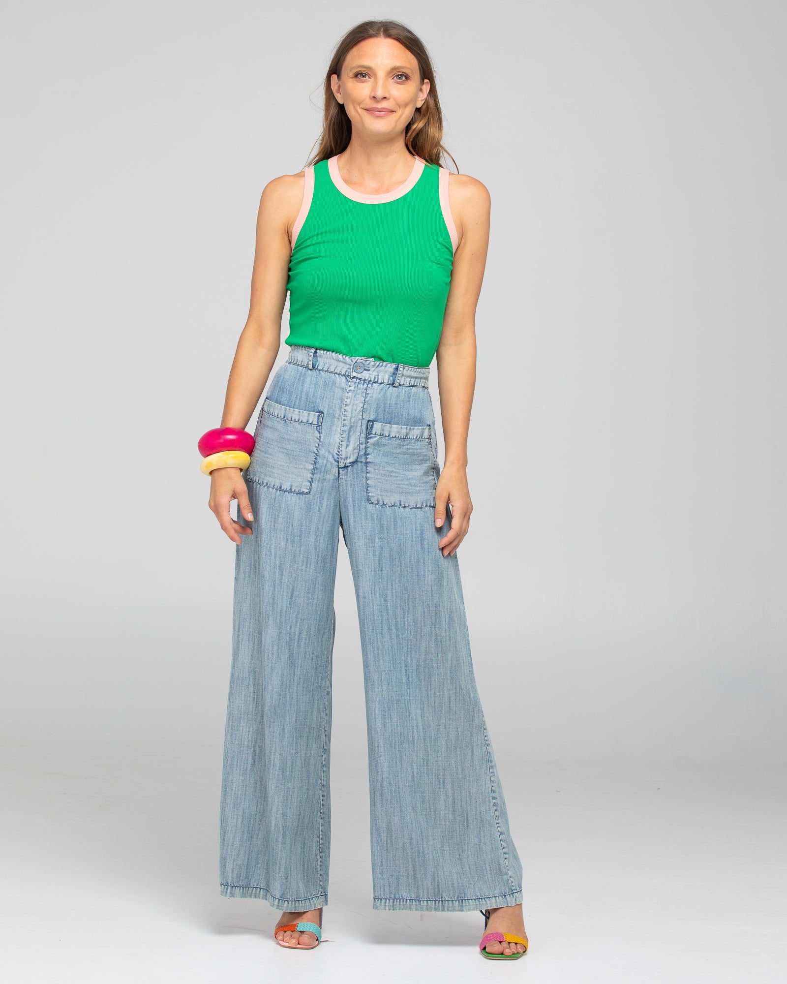 Boom Shankar Bellissimo Tank Top Green