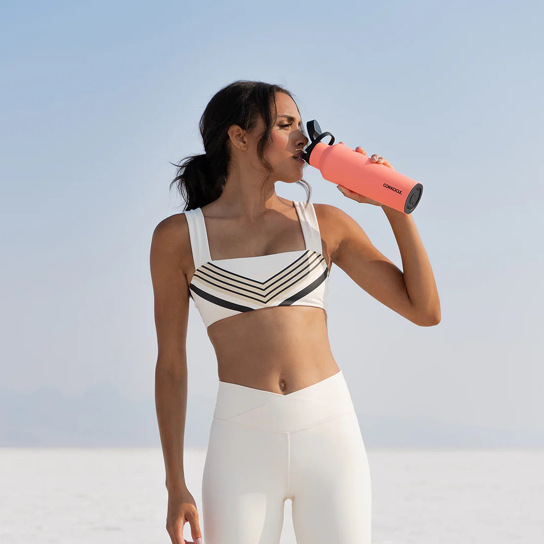 Corkcicle Series A Sports Canteen 600ml - Neon Lights Coral