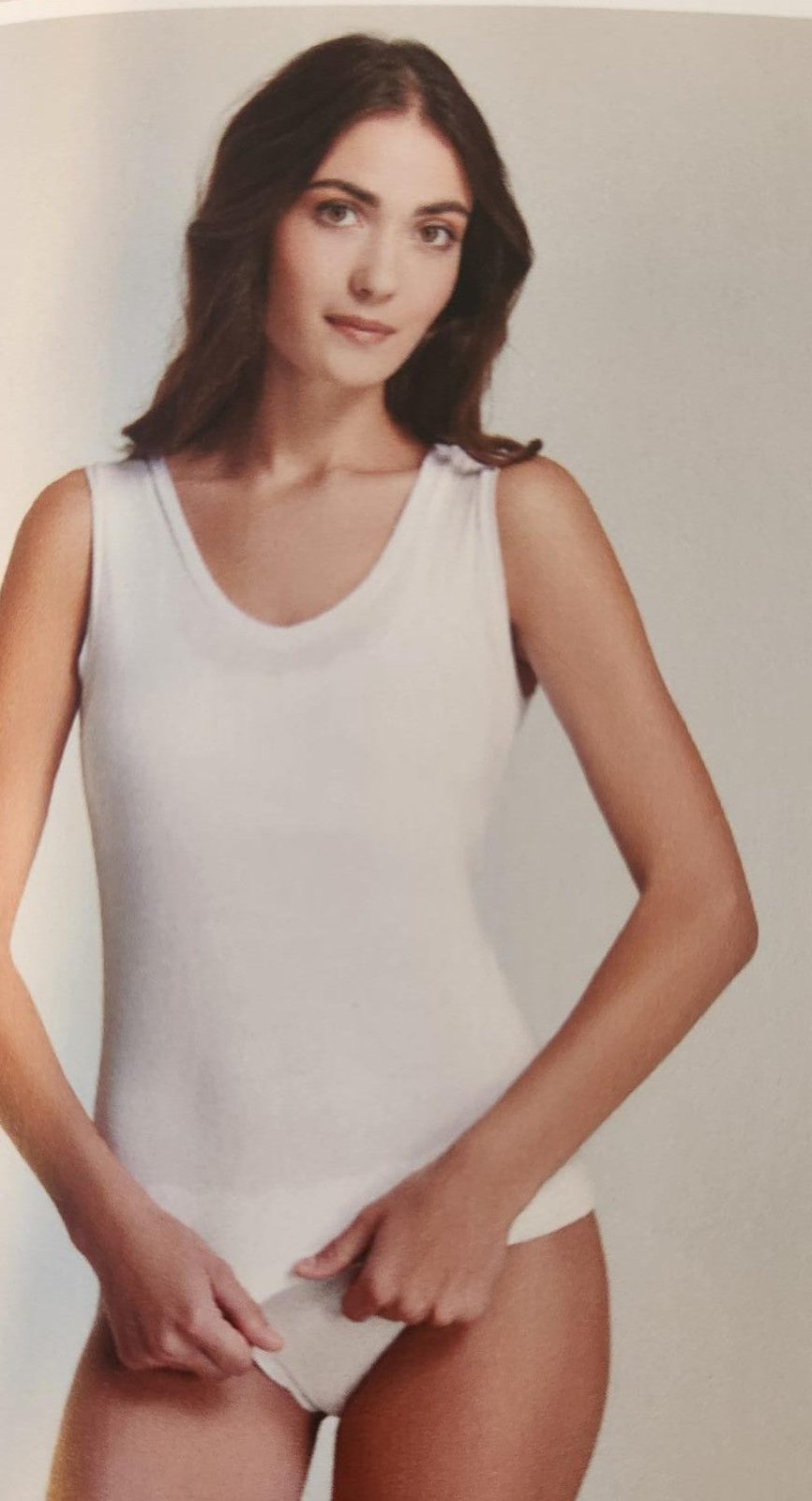EGi 2502 Bamboo V-neck Tank White