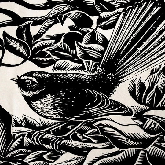E. Mervyn Taylor 100% Cotton Tea Towel Piwakawaka