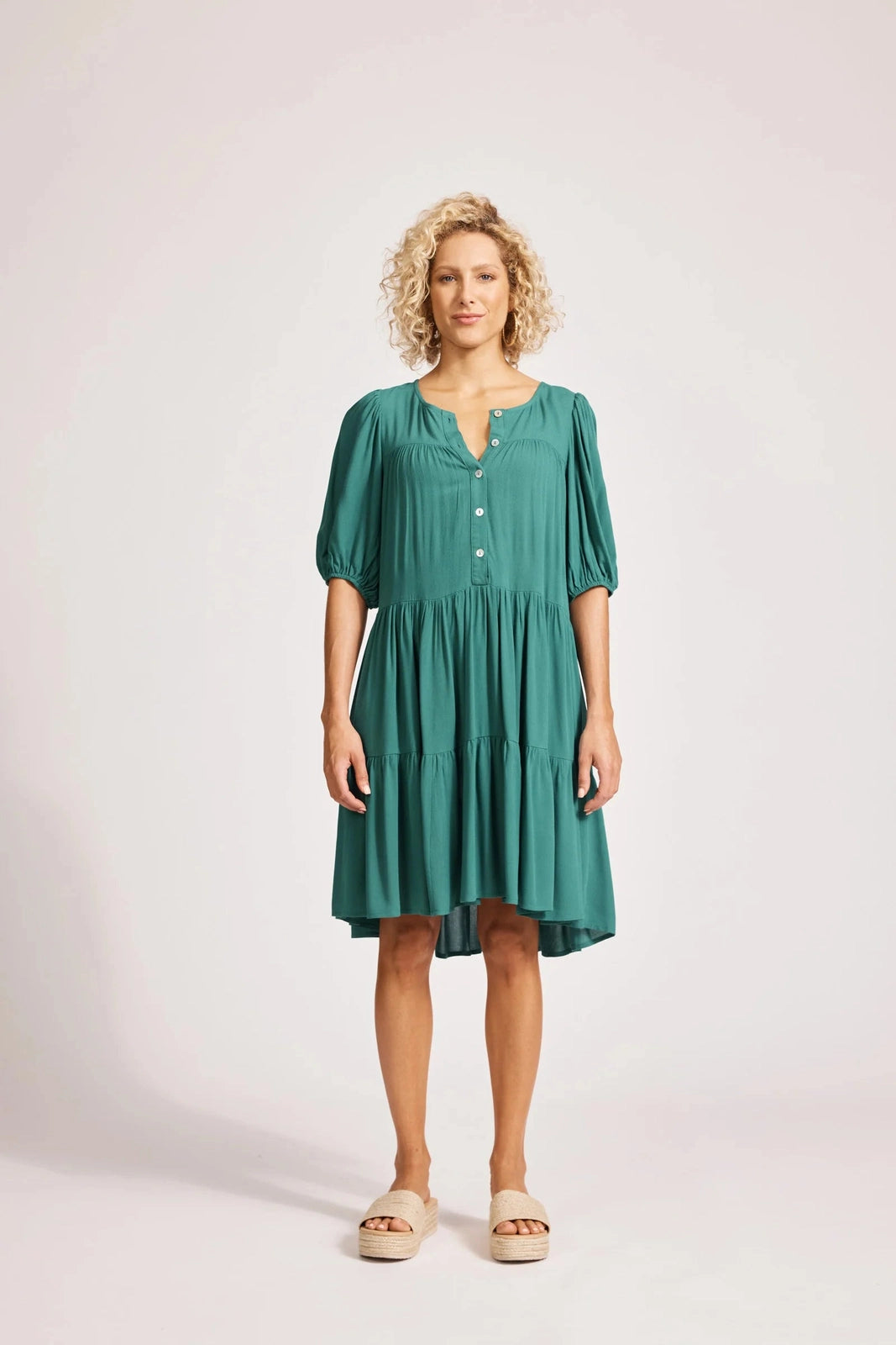 Eb & Ive Alegria Midi Dress Lagoon