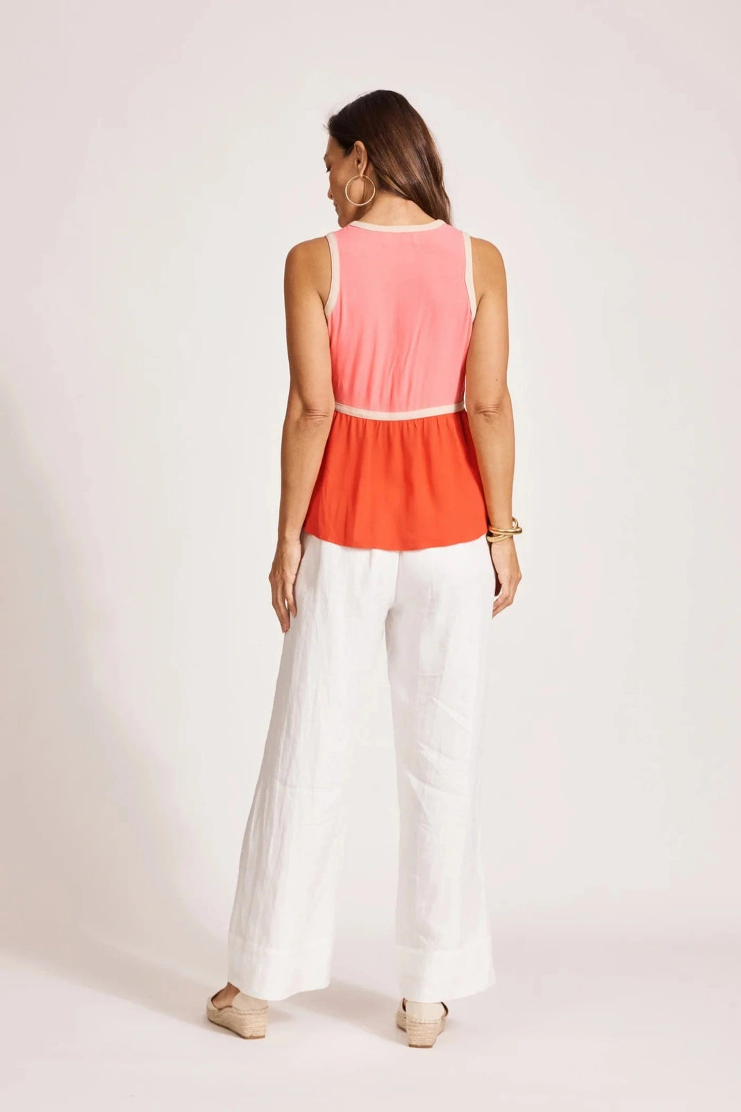 Eb & Ive Alegria Spliced Tank - Cameo/Coral