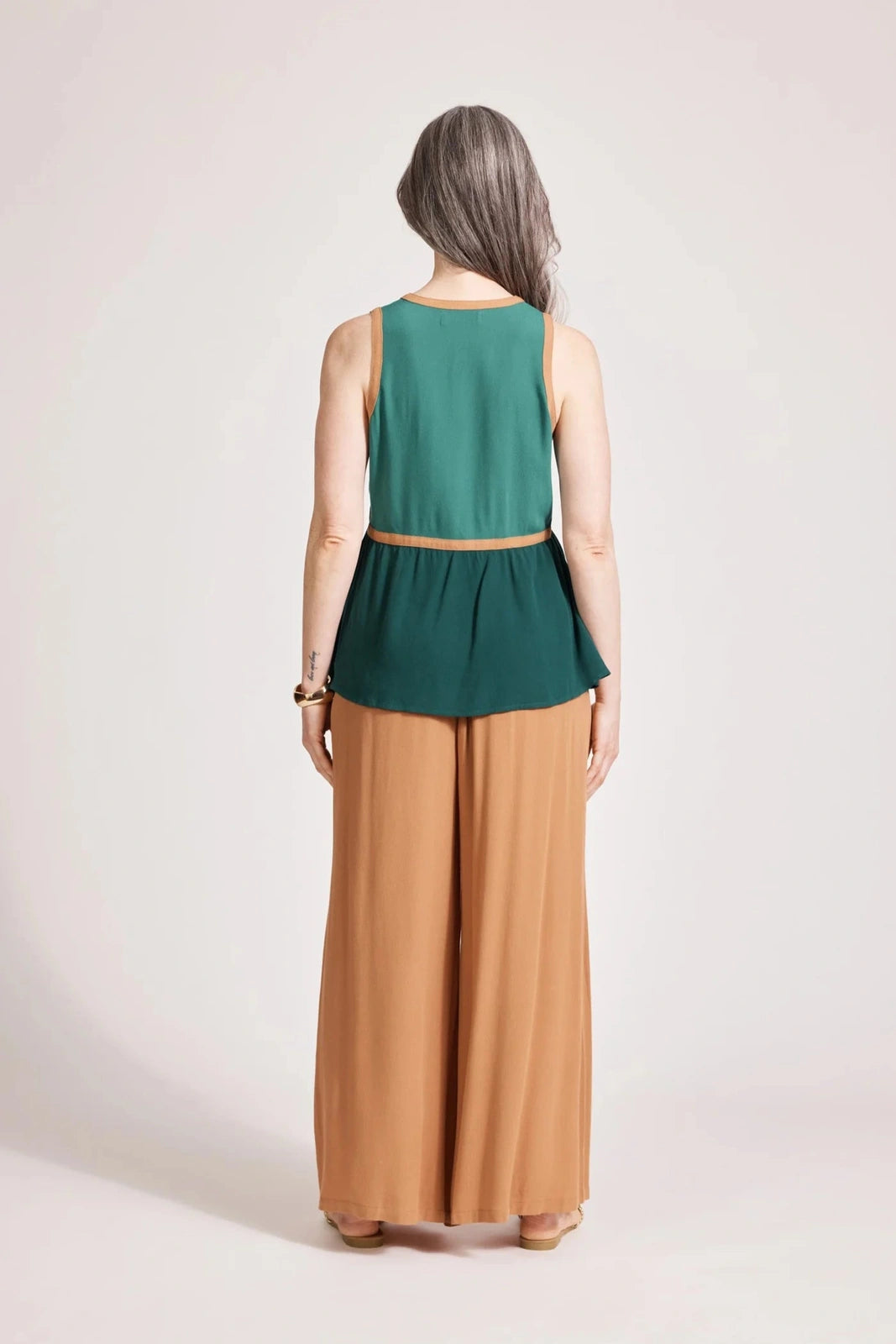 Eb & Ive Alegria Spliced Tank - Teal/Lagoon