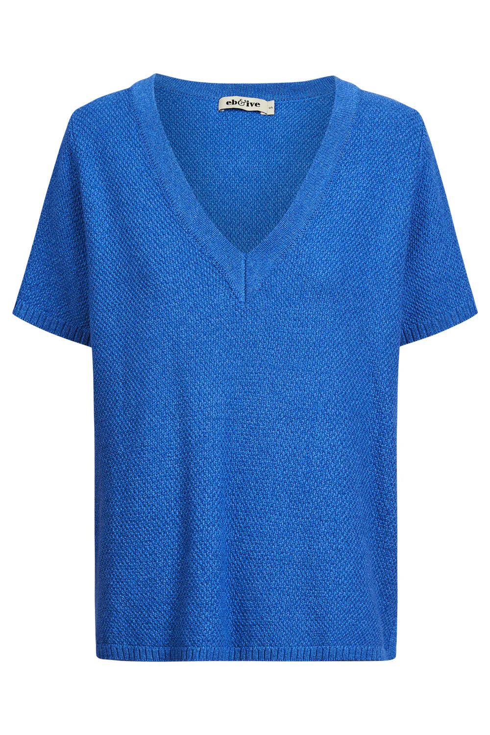 Eb & Ive Artemis V Knit Top Aegean