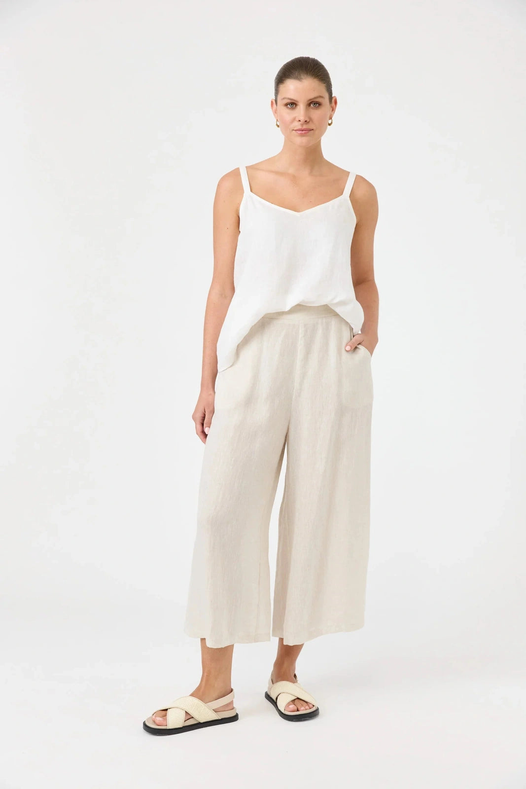 Eb & Ive Studio Crop Pant Tusk