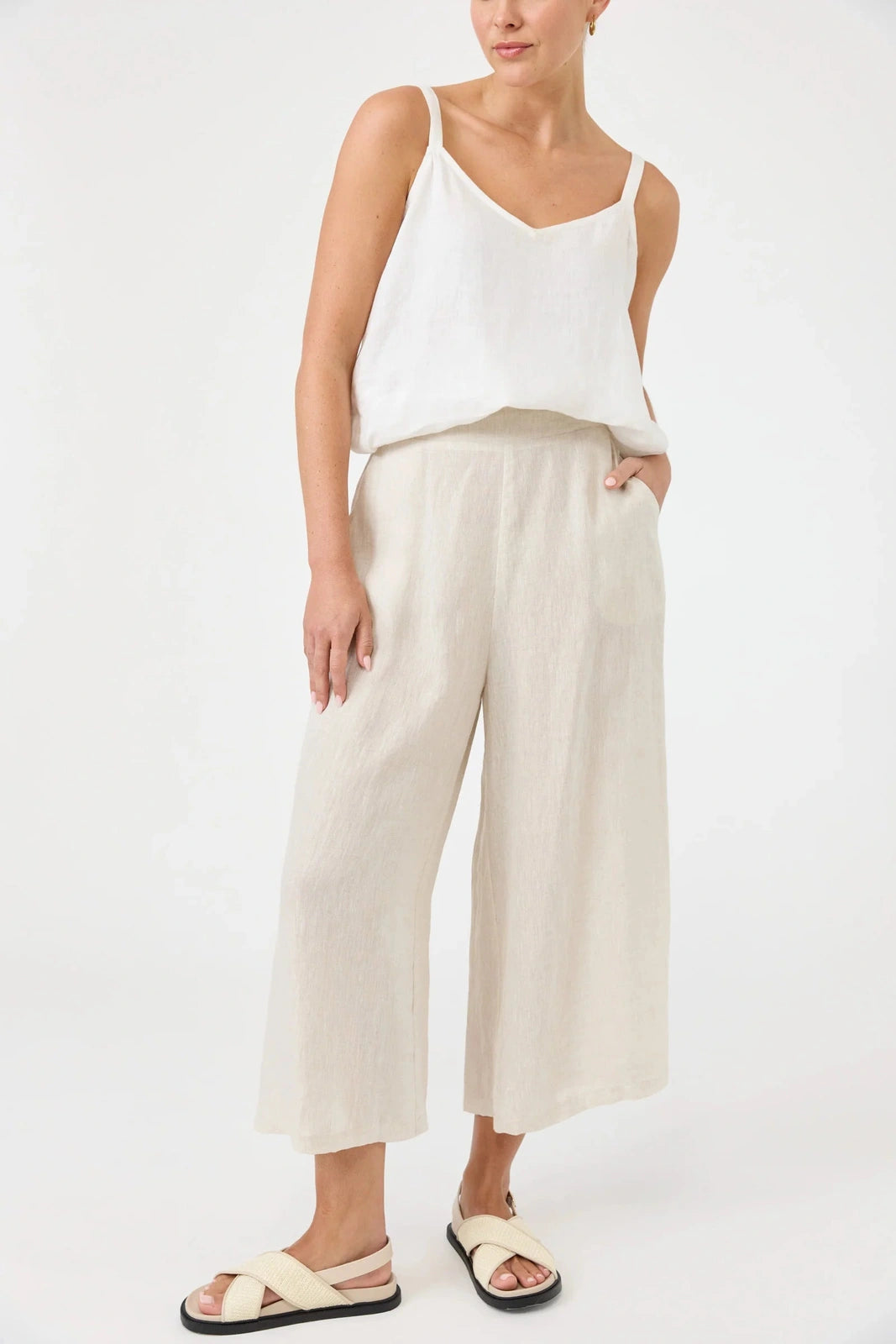 Eb & Ive Studio Crop Pant Tusk