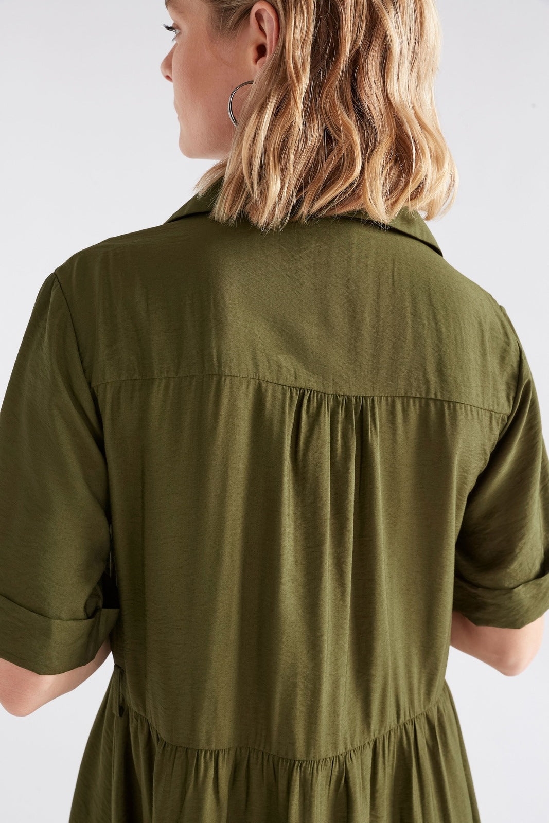 Elk Eine Shirt Dress Bright Olive