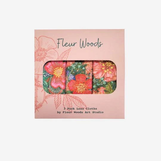 Fleur Woods Lens Cloth Flora 3 Pack