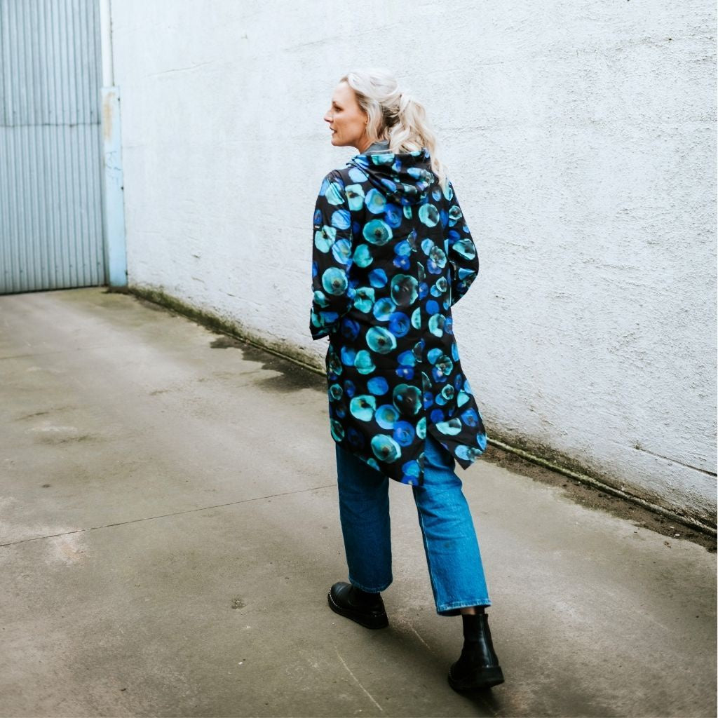 Moke Georgie Raincoat Night Bloom Evie Kemp