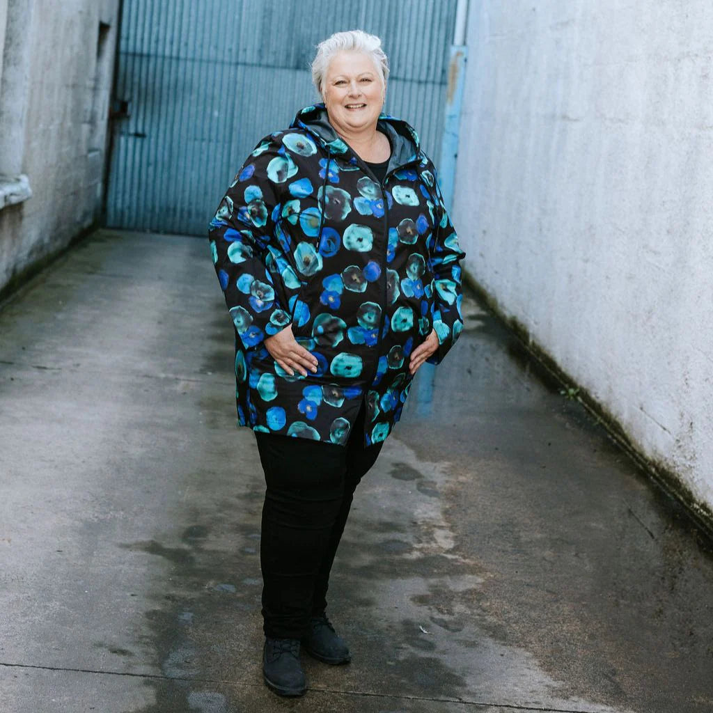 Moke Georgie Raincoat Night Bloom Evie Kemp