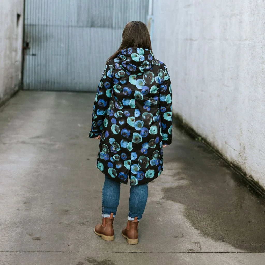 Moke Georgie Raincoat Night Bloom Evie Kemp