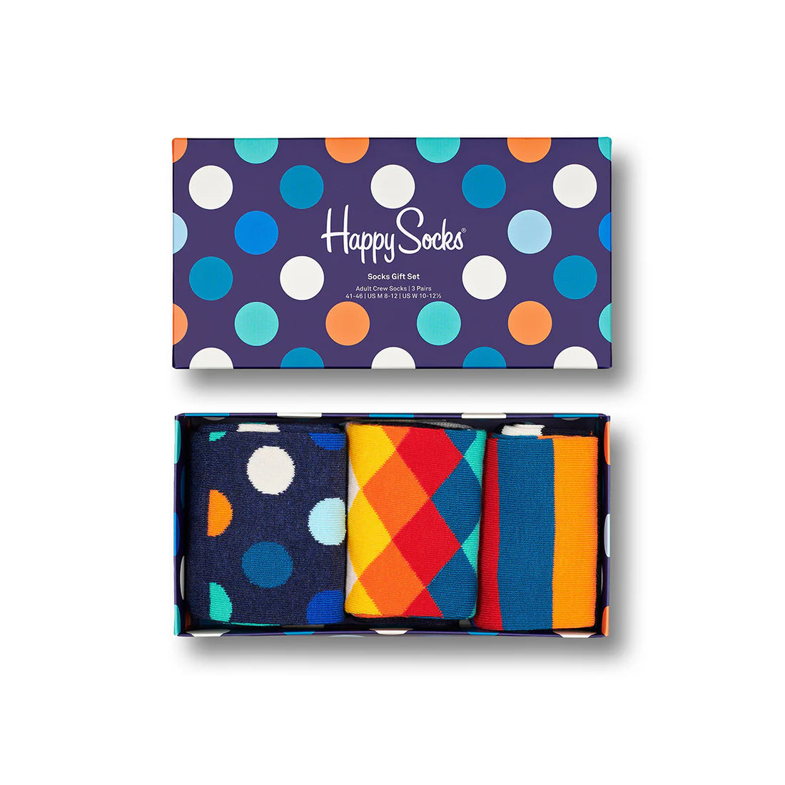 Happy Socks Gift Set Classic Multi-Colour 6000 3- Pack