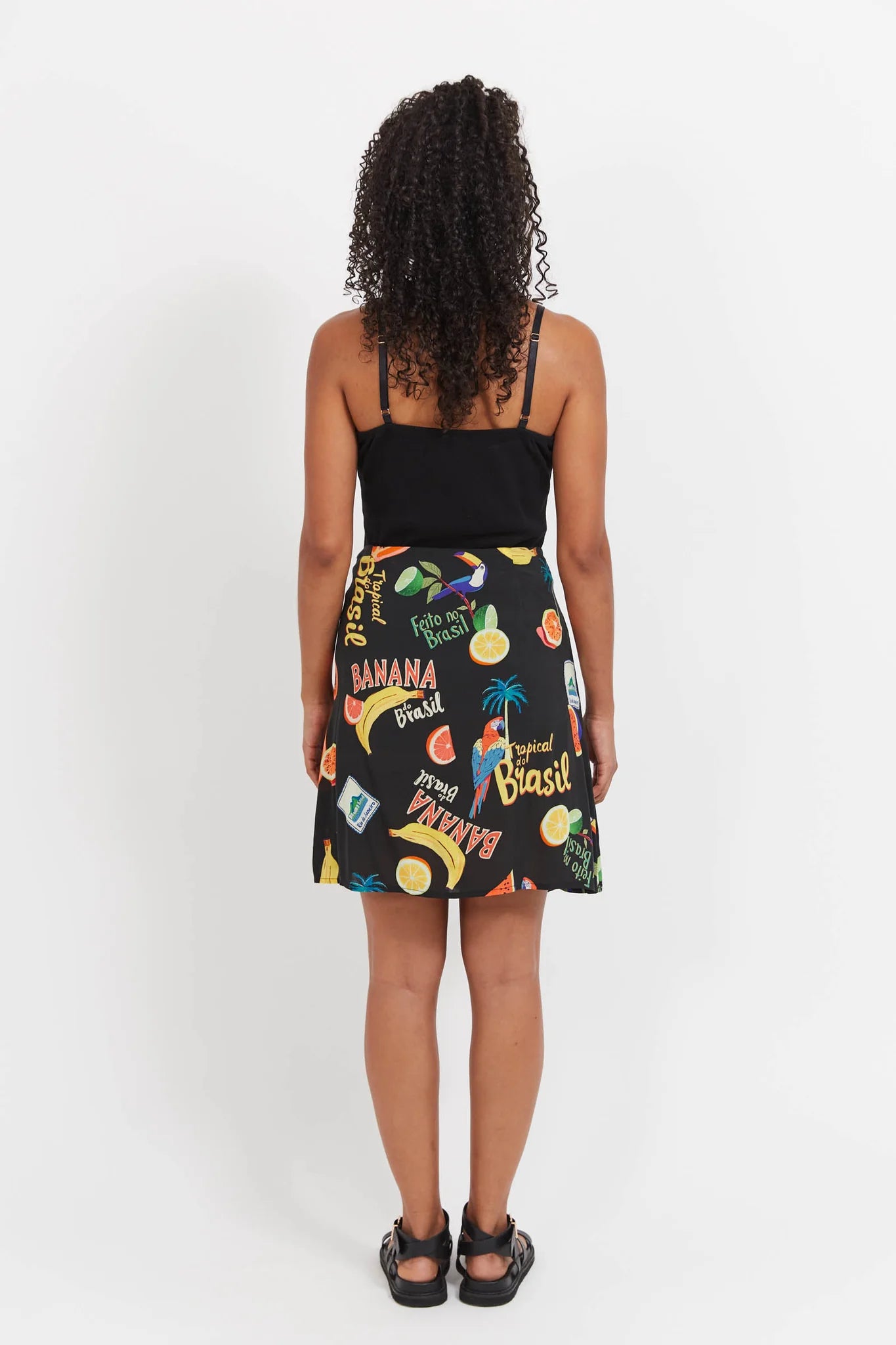Haven Cabana Mini Skirt Brasil Black