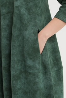 Tirelli Diagonal Seam Dress Green