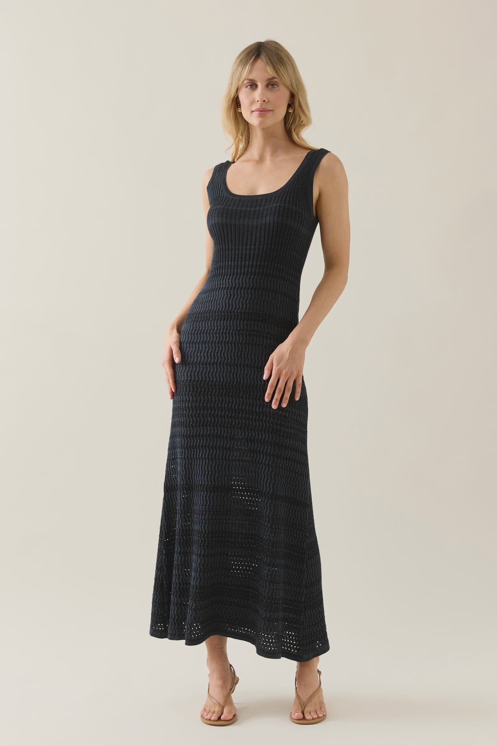 Isle of Mine Ida Knit Tank Dress Navy