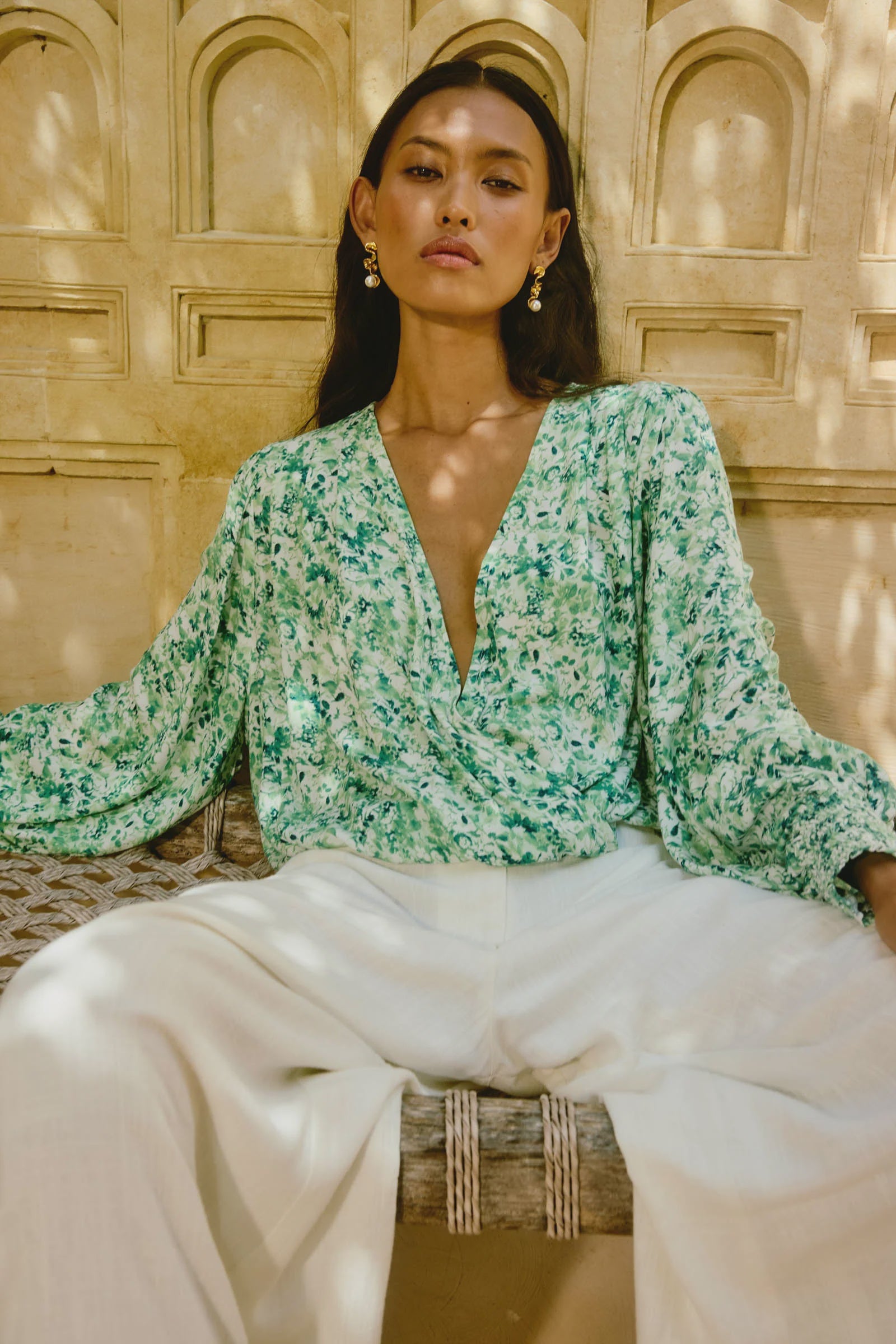 Isle of Mine Oline Cropped Top Jasmine