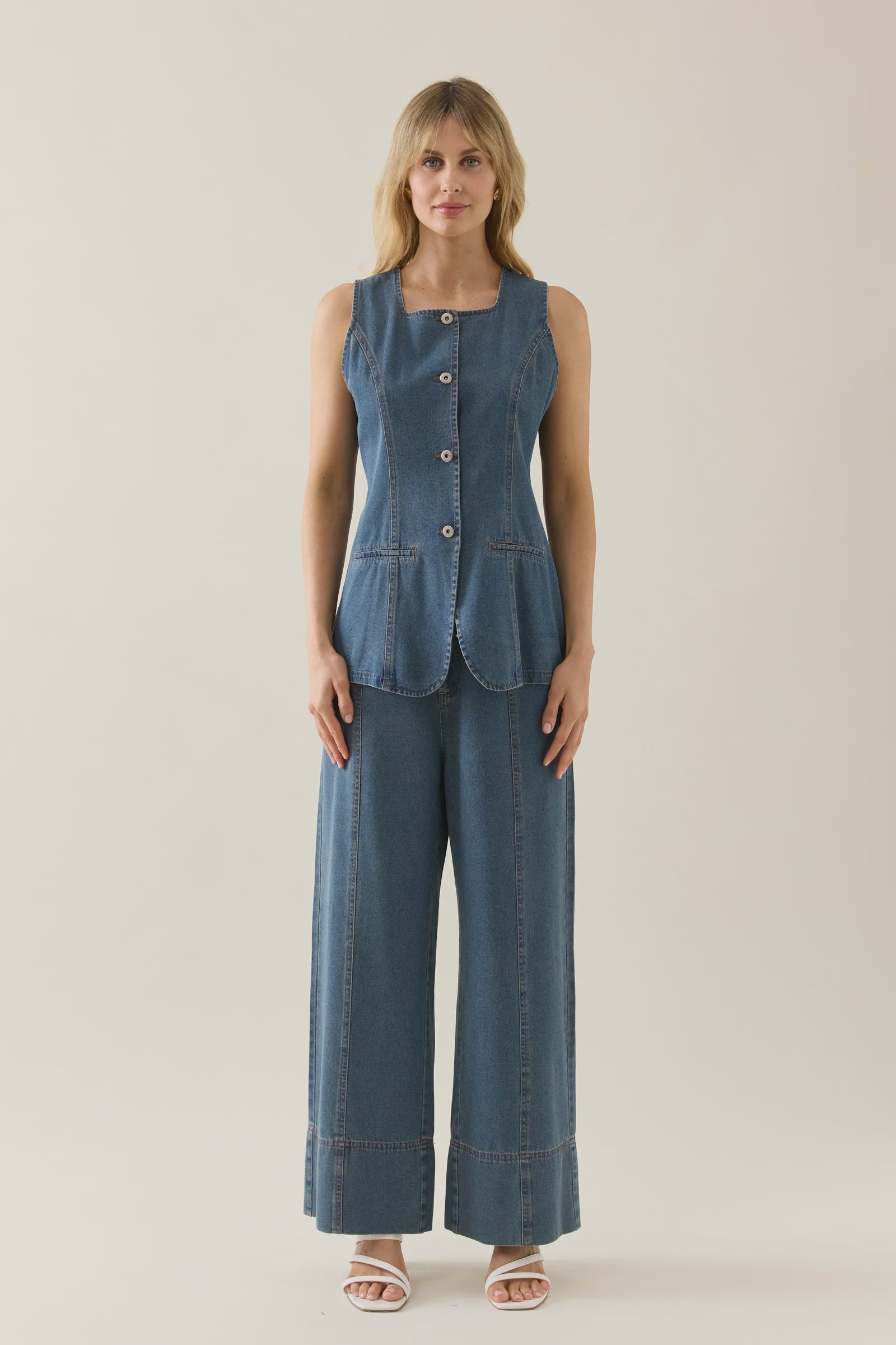 Isle of Mine Sofie Denim Vest Drift