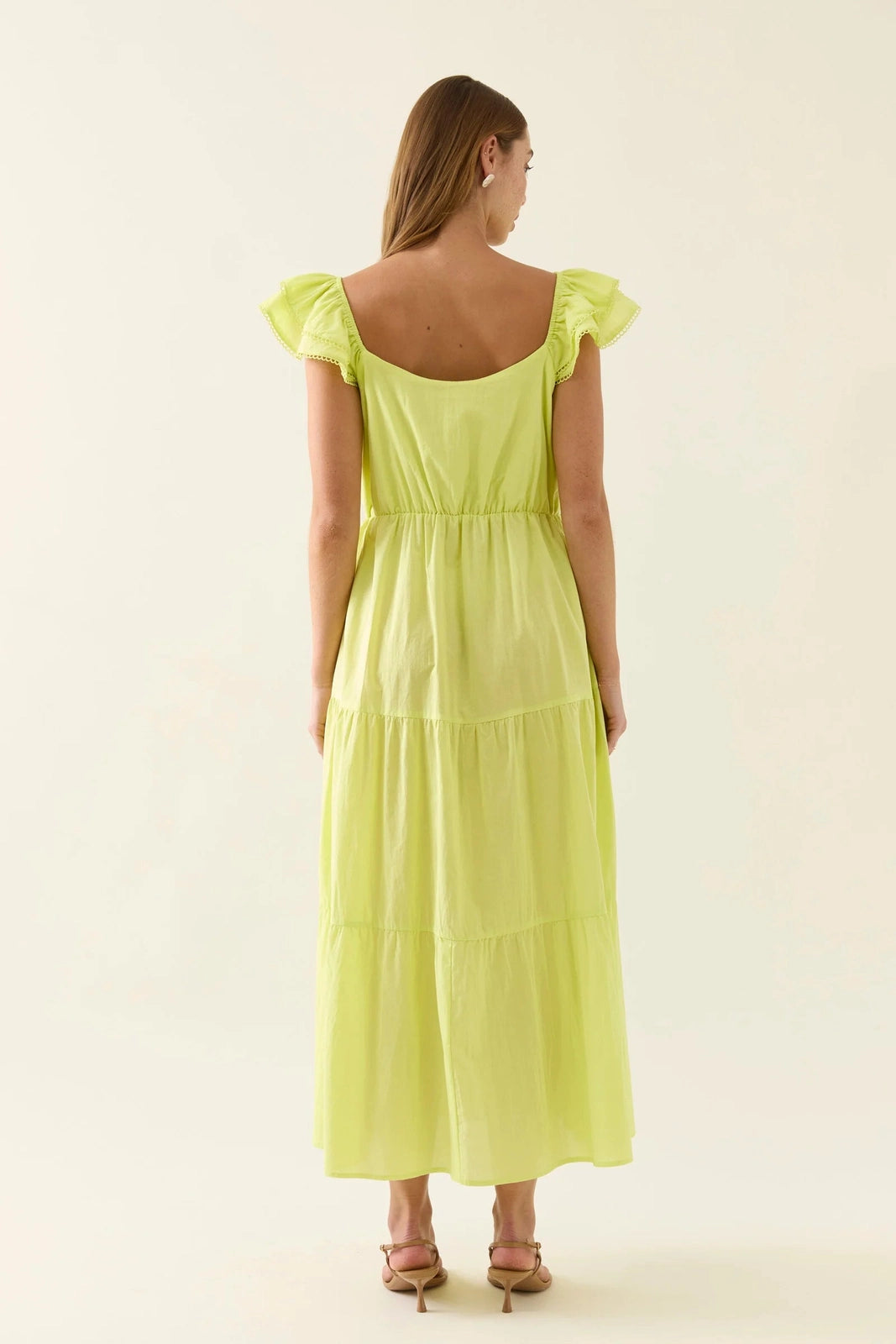 Isle of Mine Aurora Frill Tank Dress Pomelo