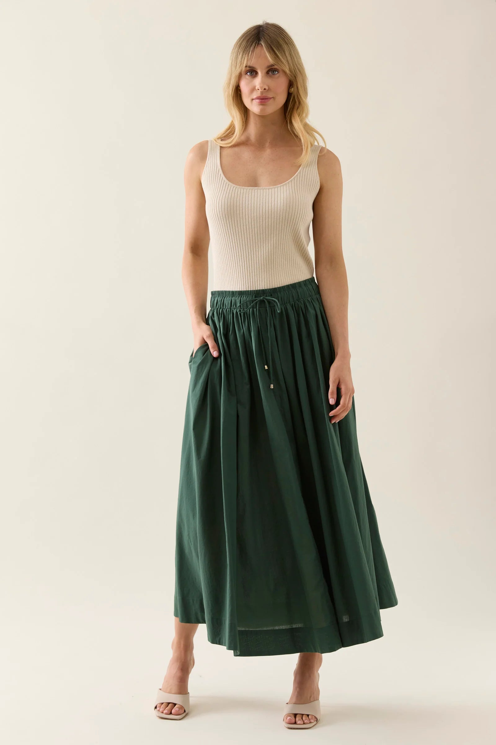 Isle of Mine Aurora Maxi Skirt Myrtle