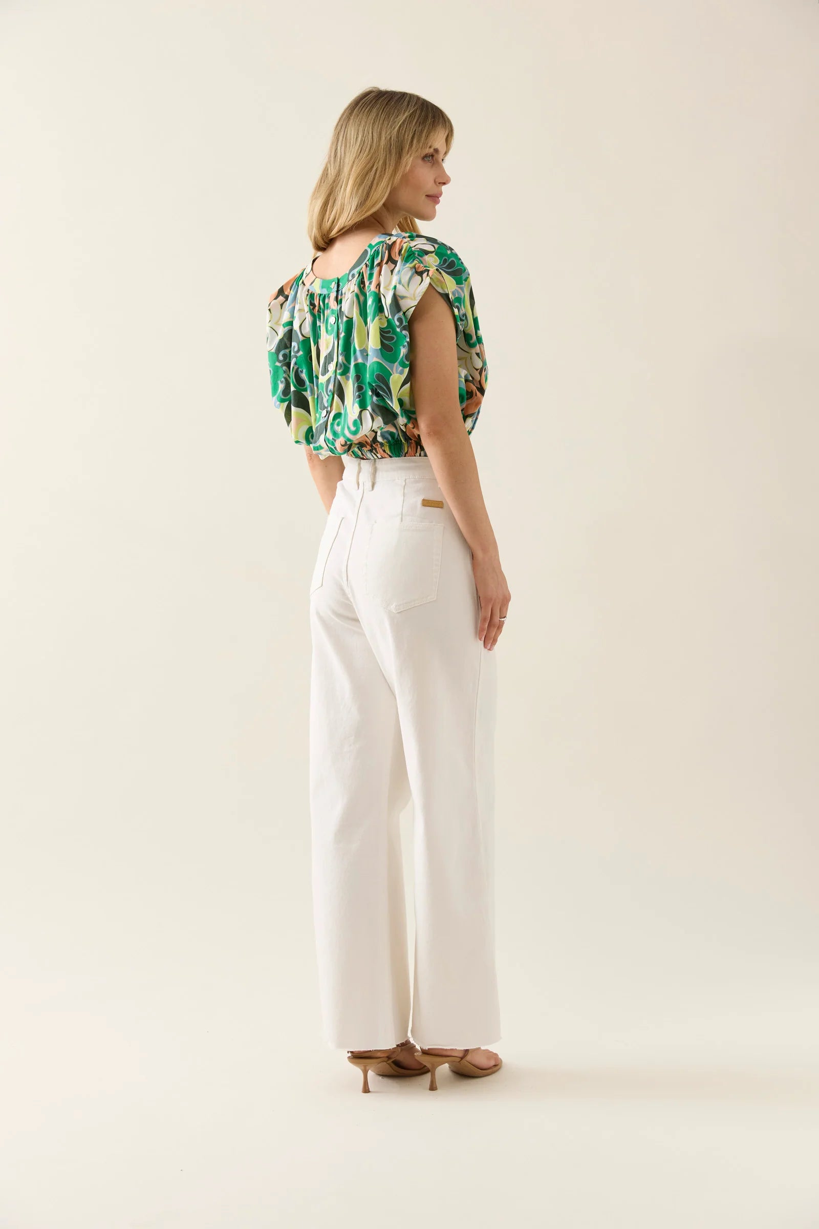 Isle of Mine Aurora Reversible Crop Top Paisley