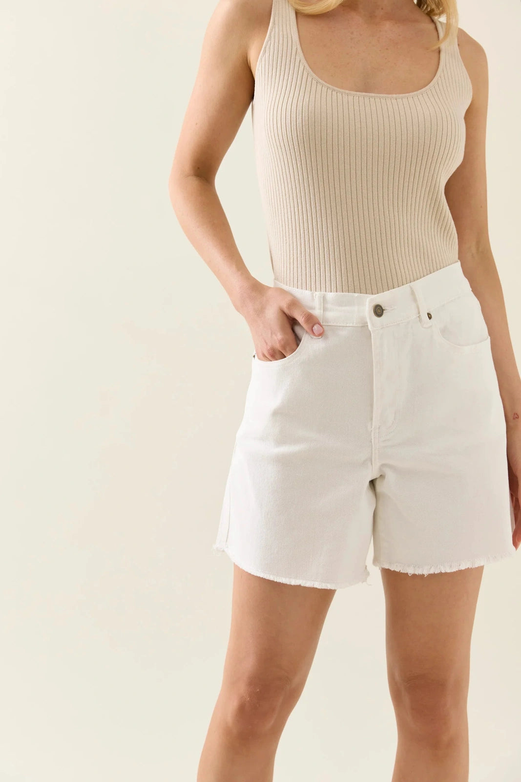 Isle of Mine Duke Denim Shorts Salt