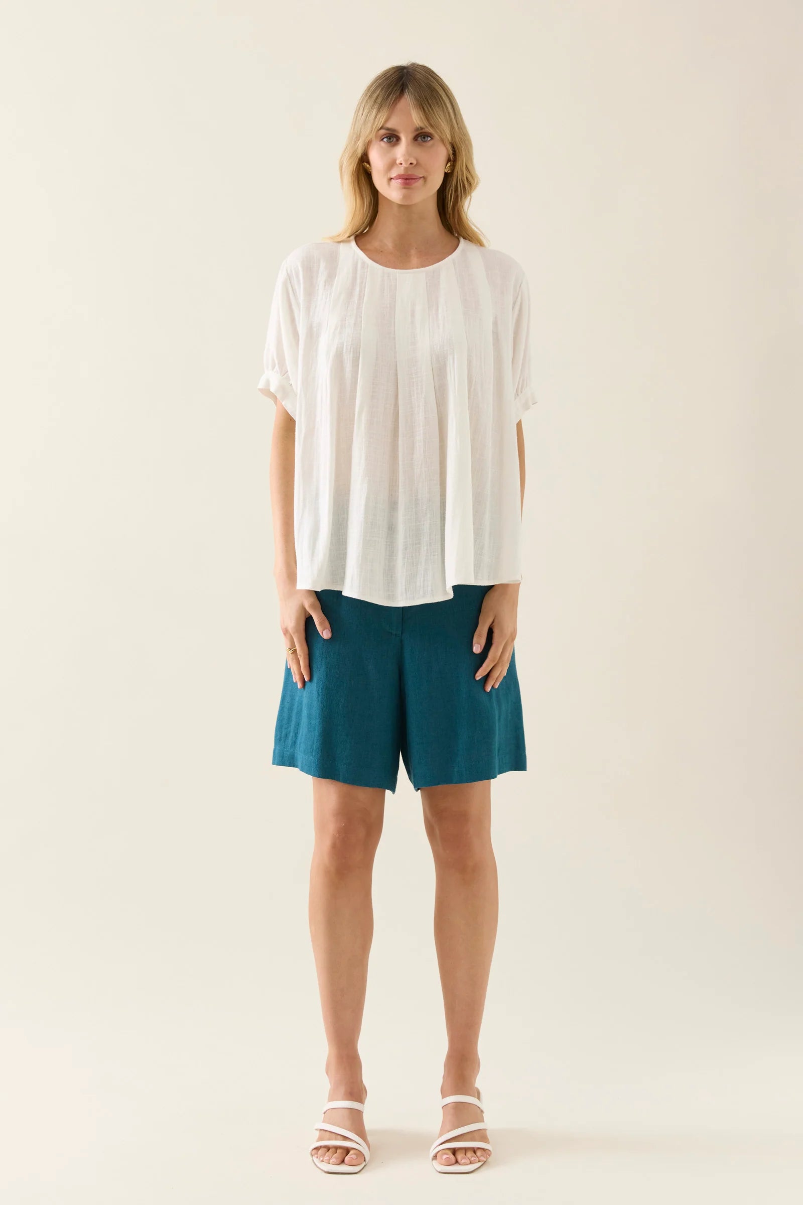 Isle of Mine Ingrid Pleat Top Lotus