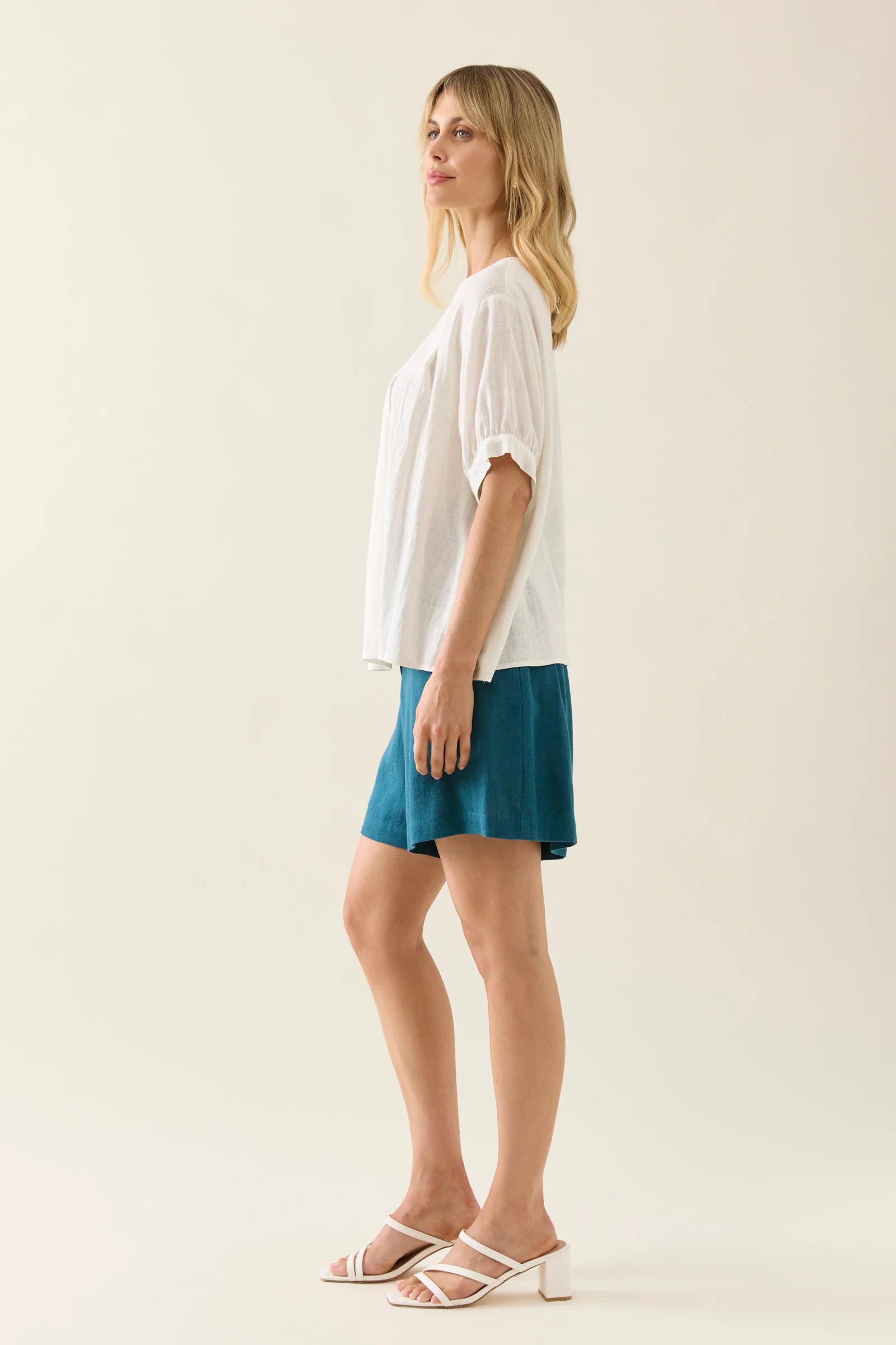 Isle of Mine Ingrid Pleat Top Lotus