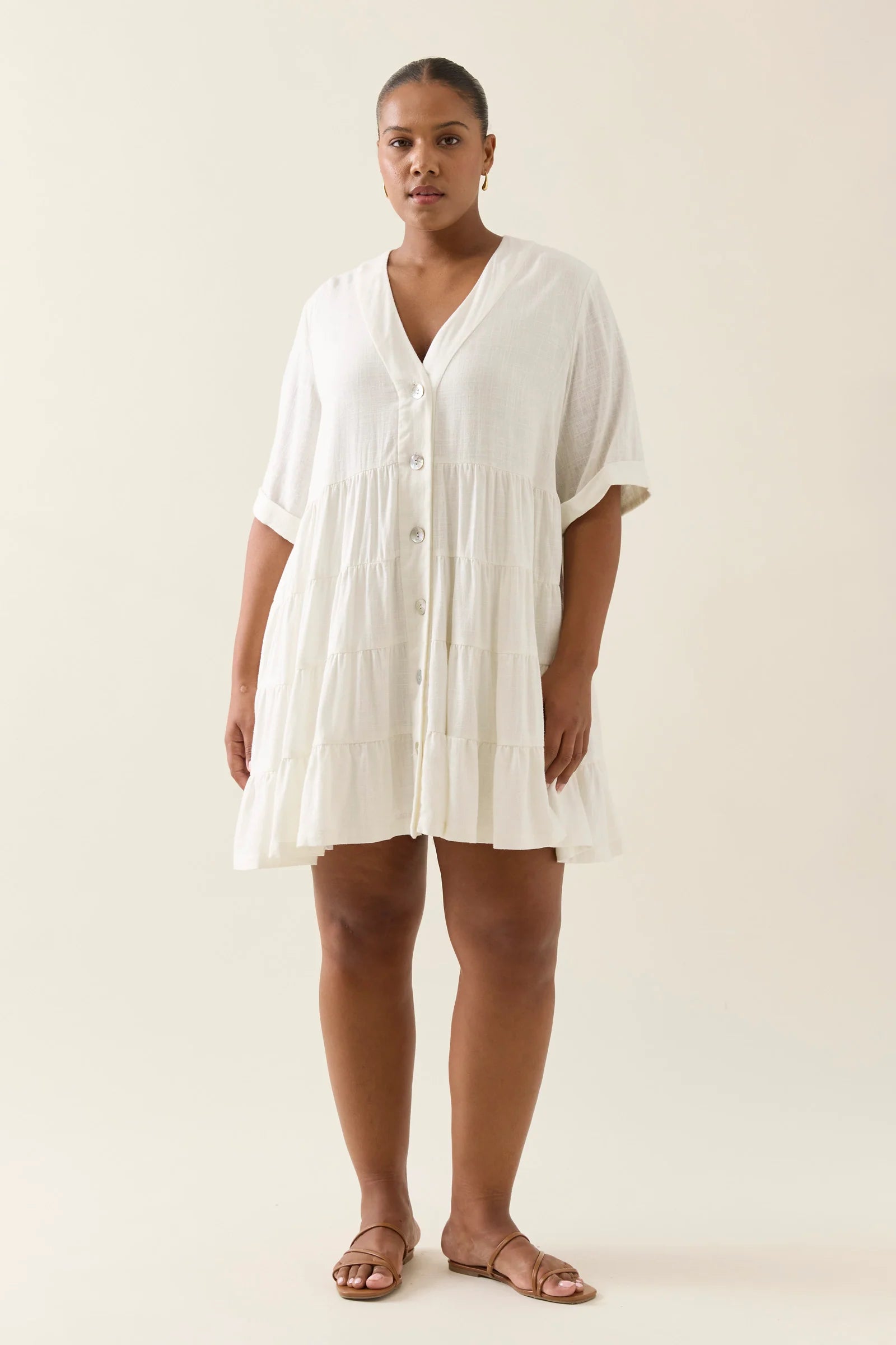 Isle of Mine Ingrid Button Dress Lotus