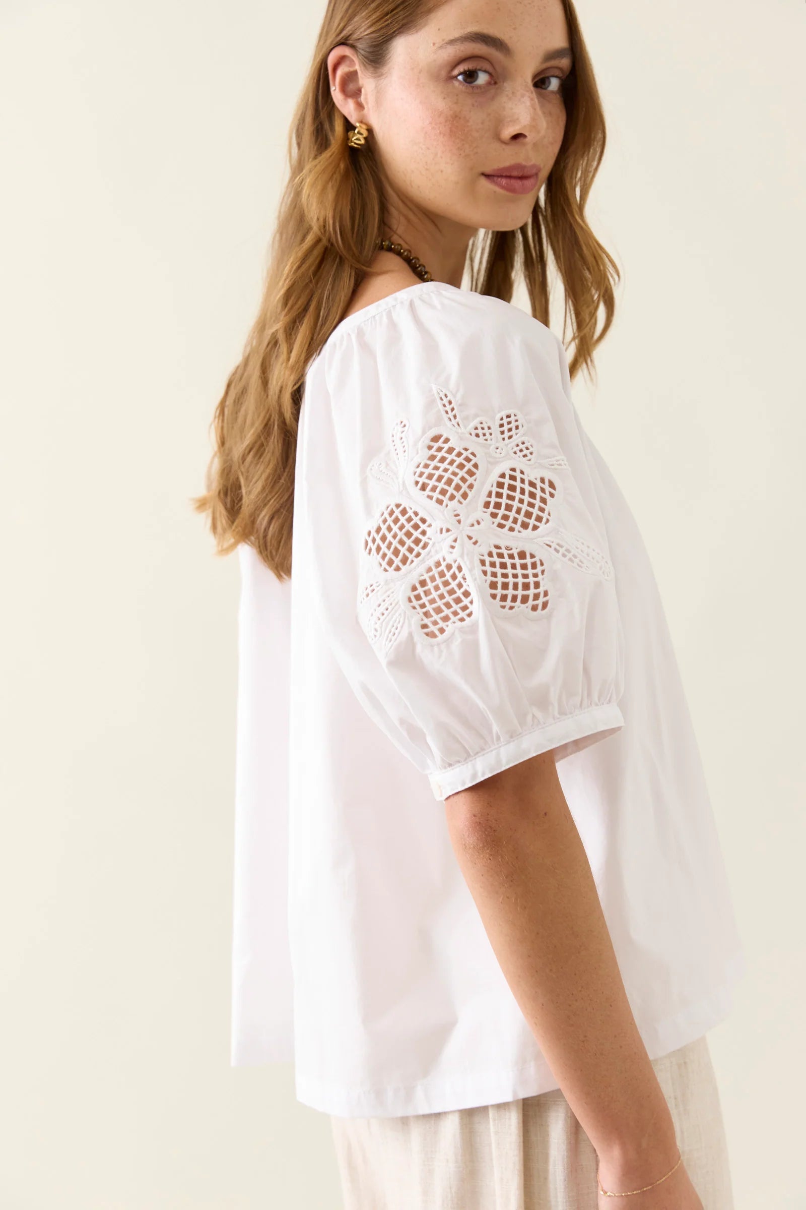 Isle of Mine Nilsa Button Top Lotus