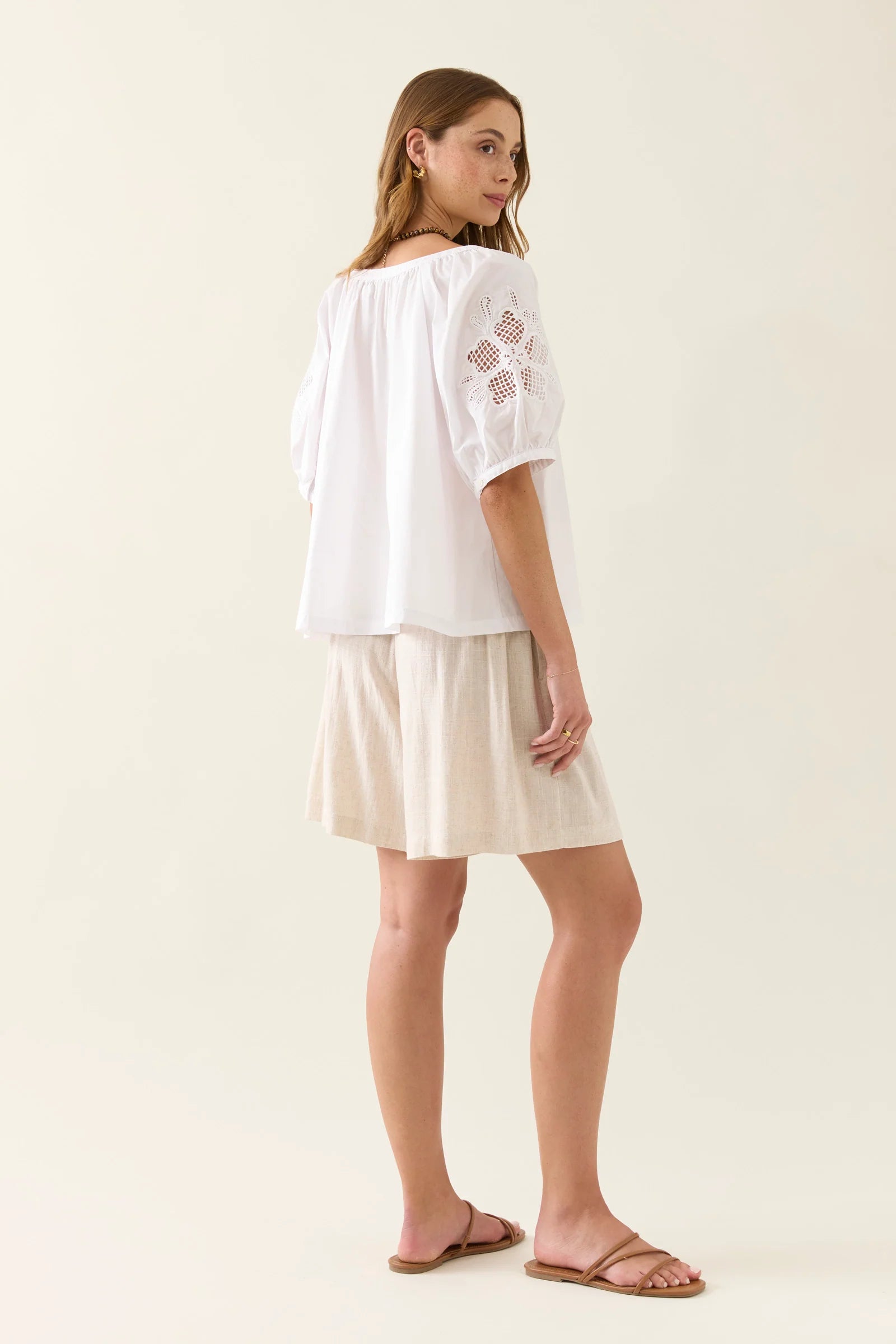 Isle of Mine Nilsa Button Top Lotus