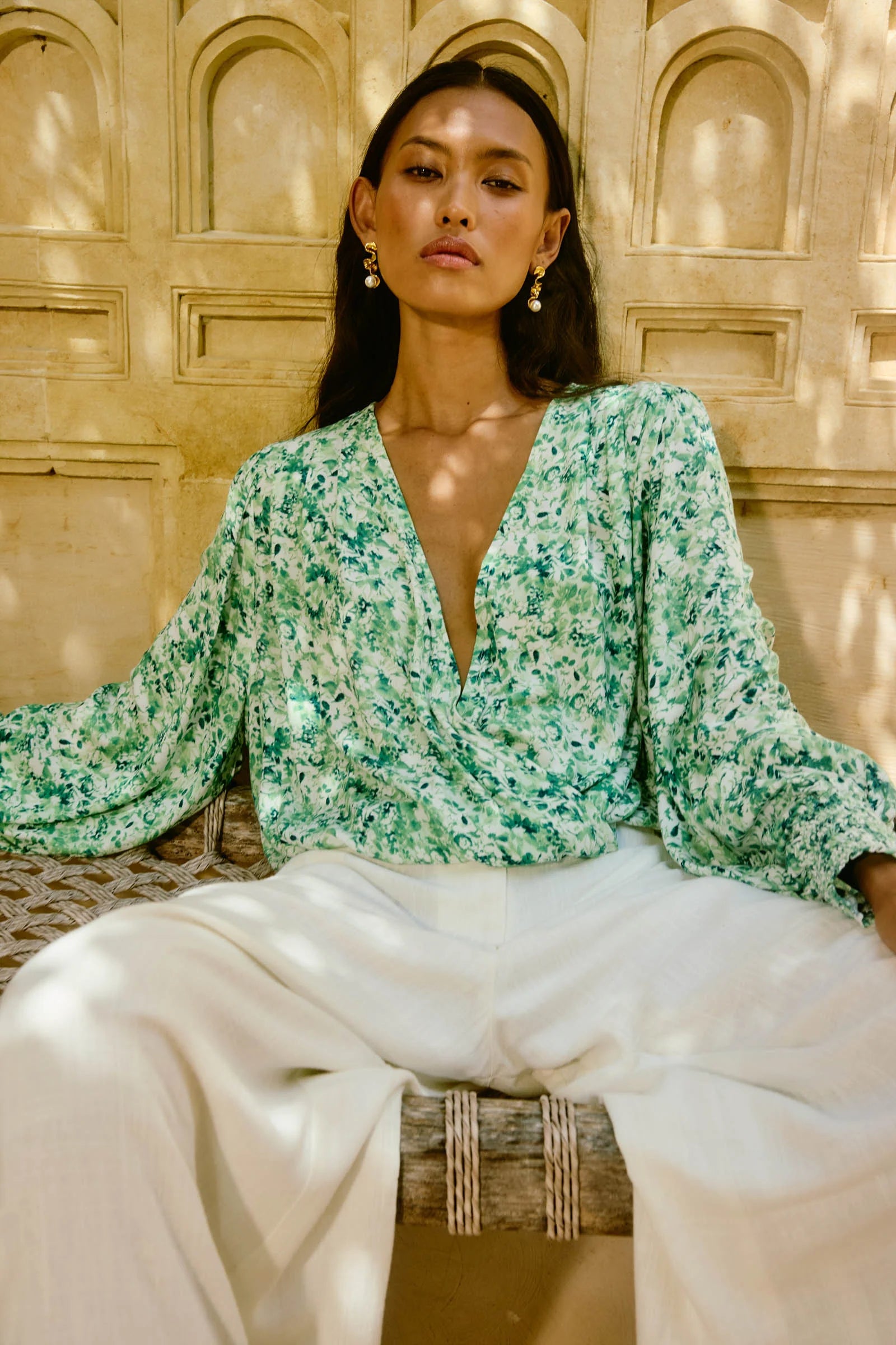 Isle of Mine Oline Cropped Top Jasmine
