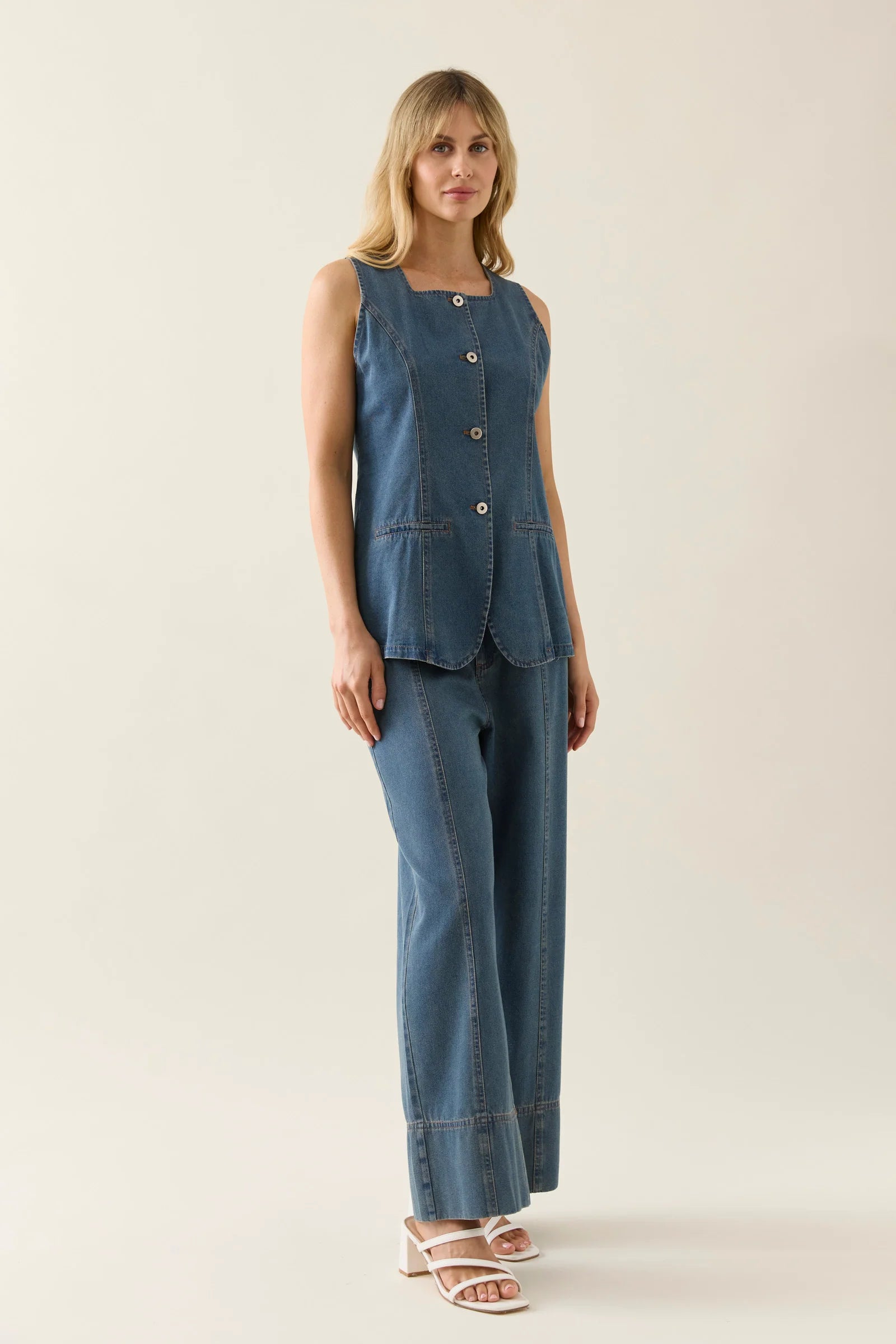 Isle of Mine Sofie Denim Vest Drift
