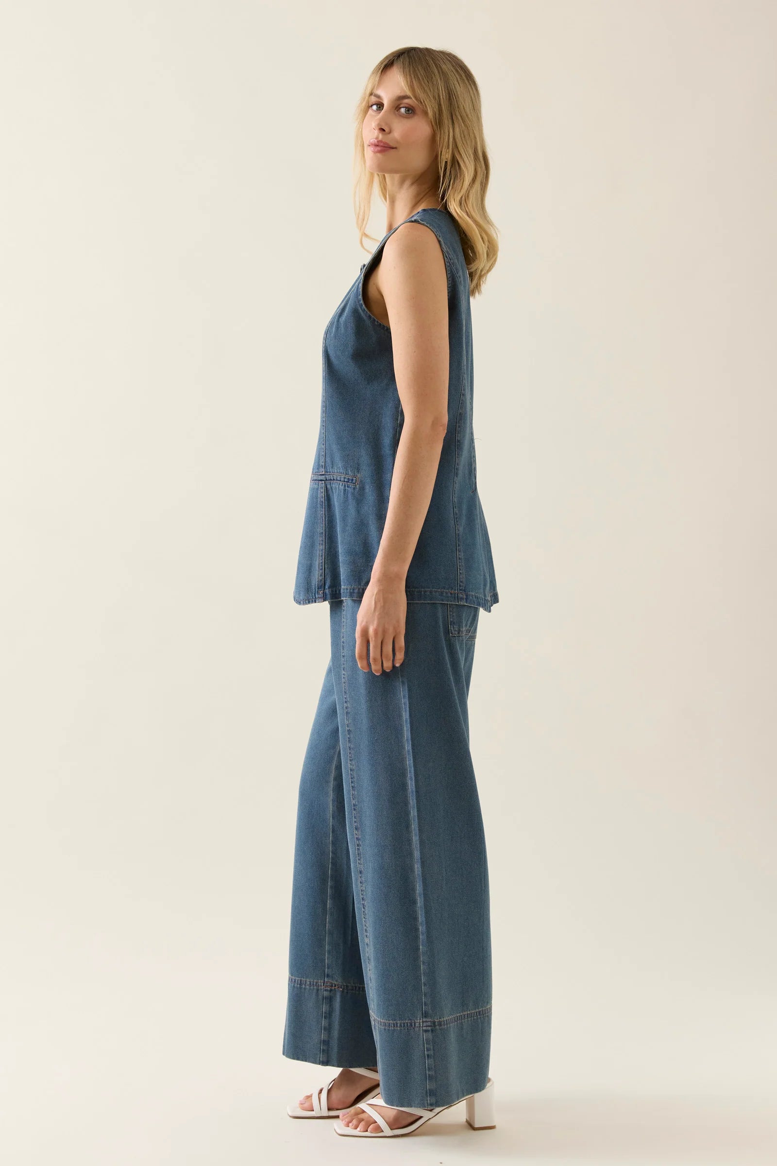 Isle of Mine Sofie Denim Vest Drift